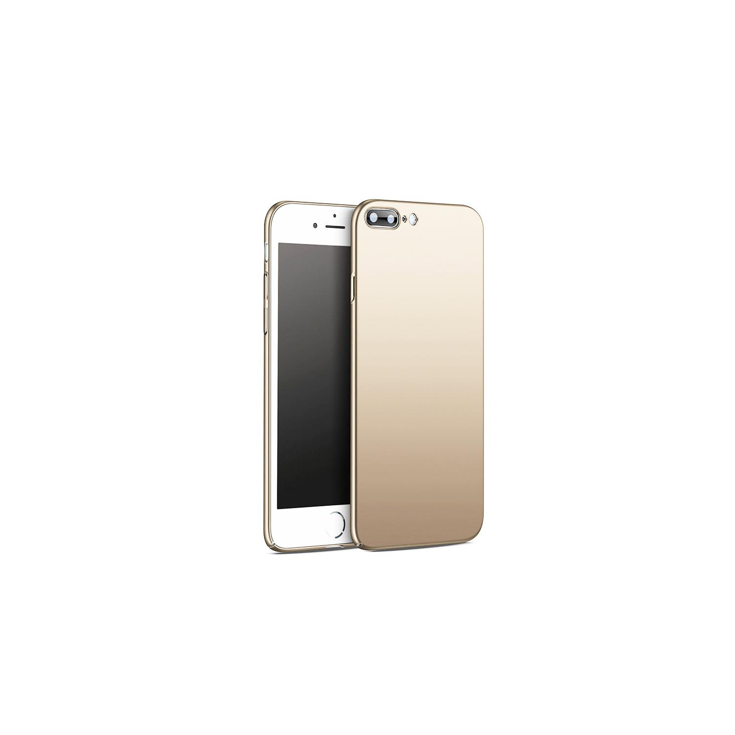 PANDACO Hard Shell Gold Case for iPhone 7 Plus or iPhone 8 Plus