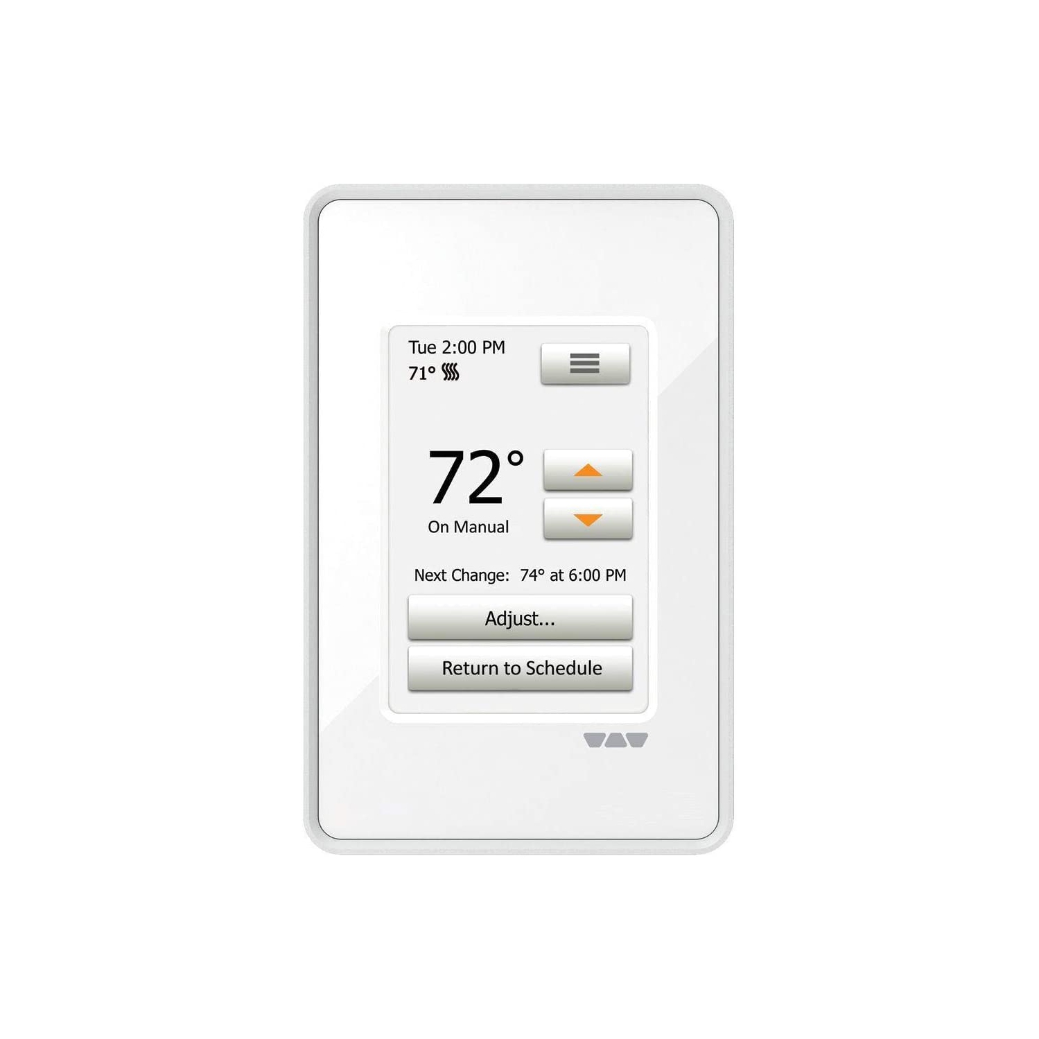 Schluter Systems DHERT 102/BW Ditra Heat E-RT Touchscreen Programmable Digital Thermostat