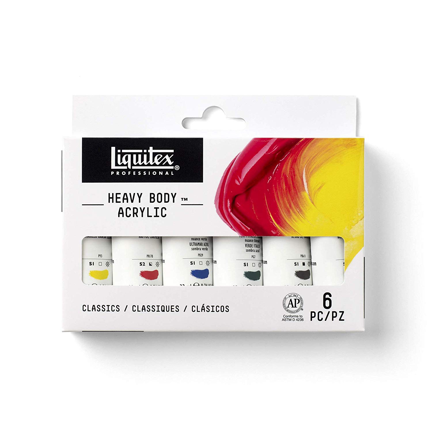 Liquitex Professional Heavy Body Acrylic 6-Pack - Color Set