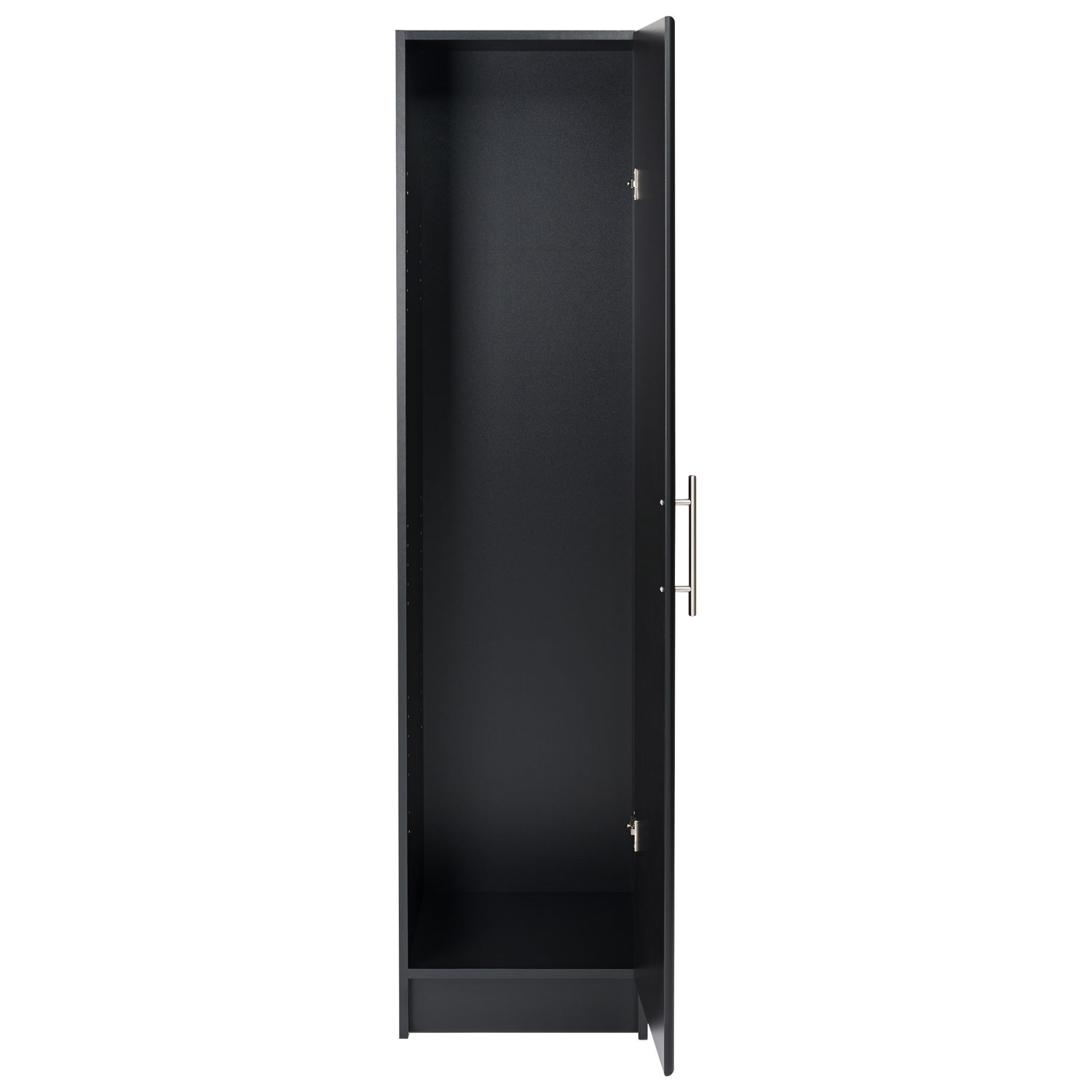 Armoire en bois Elite Home Storage 65 po 2 tablettes avec porte – Noir