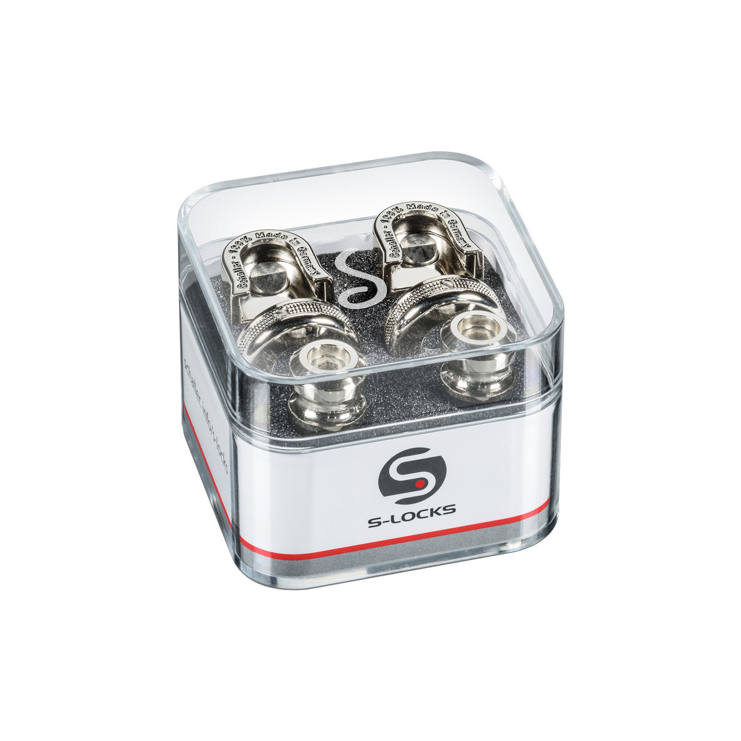 Schaller 14010101 S-Locks Strap Locks System, Nickel