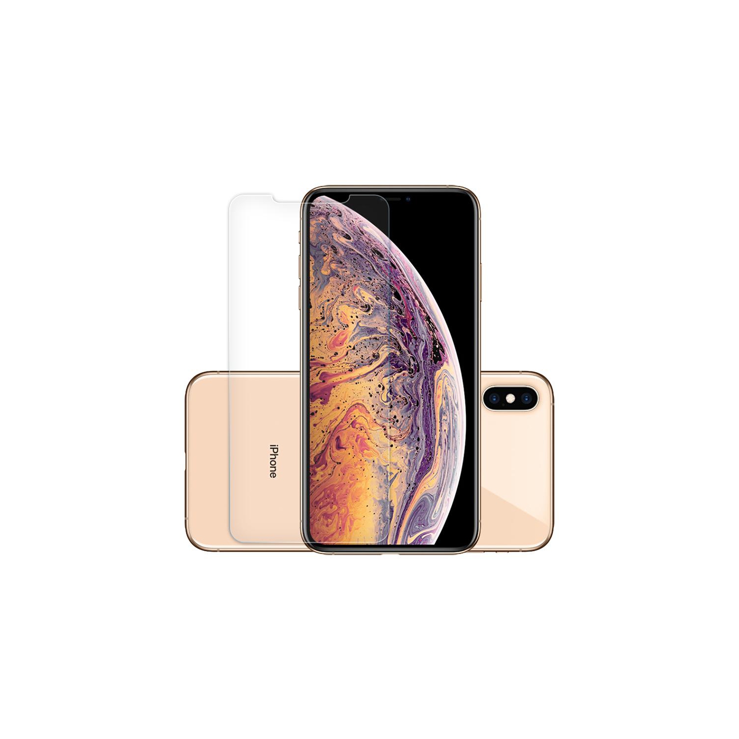 Protecteur d'écran ultramince en verre trempé 0,26&nbsp;mm de PANDACO pour iPhone X ou iPhone XS