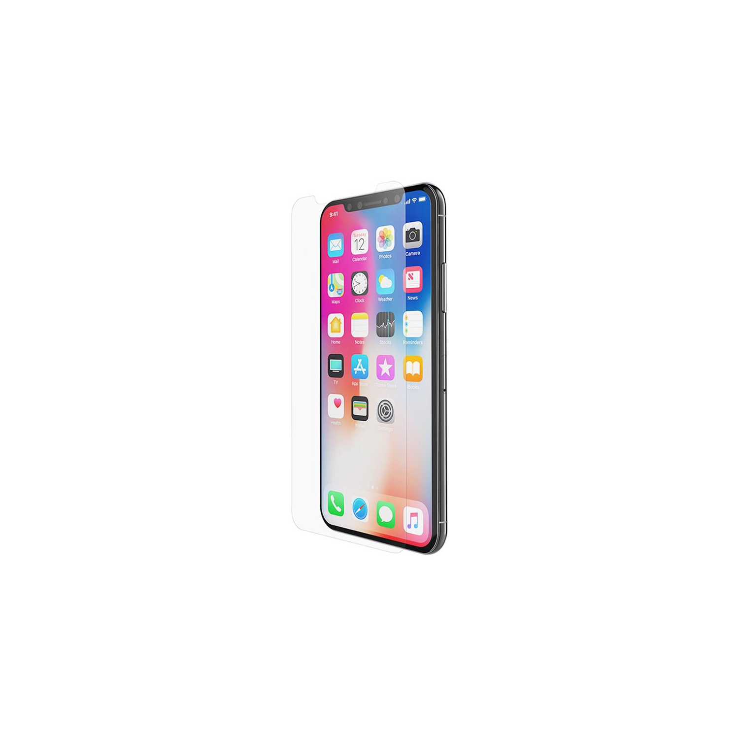 Protecteur d'écran ultramince en verre trempé 0,26&nbsp;mm de PANDACO pour iPhone X ou iPhone XS