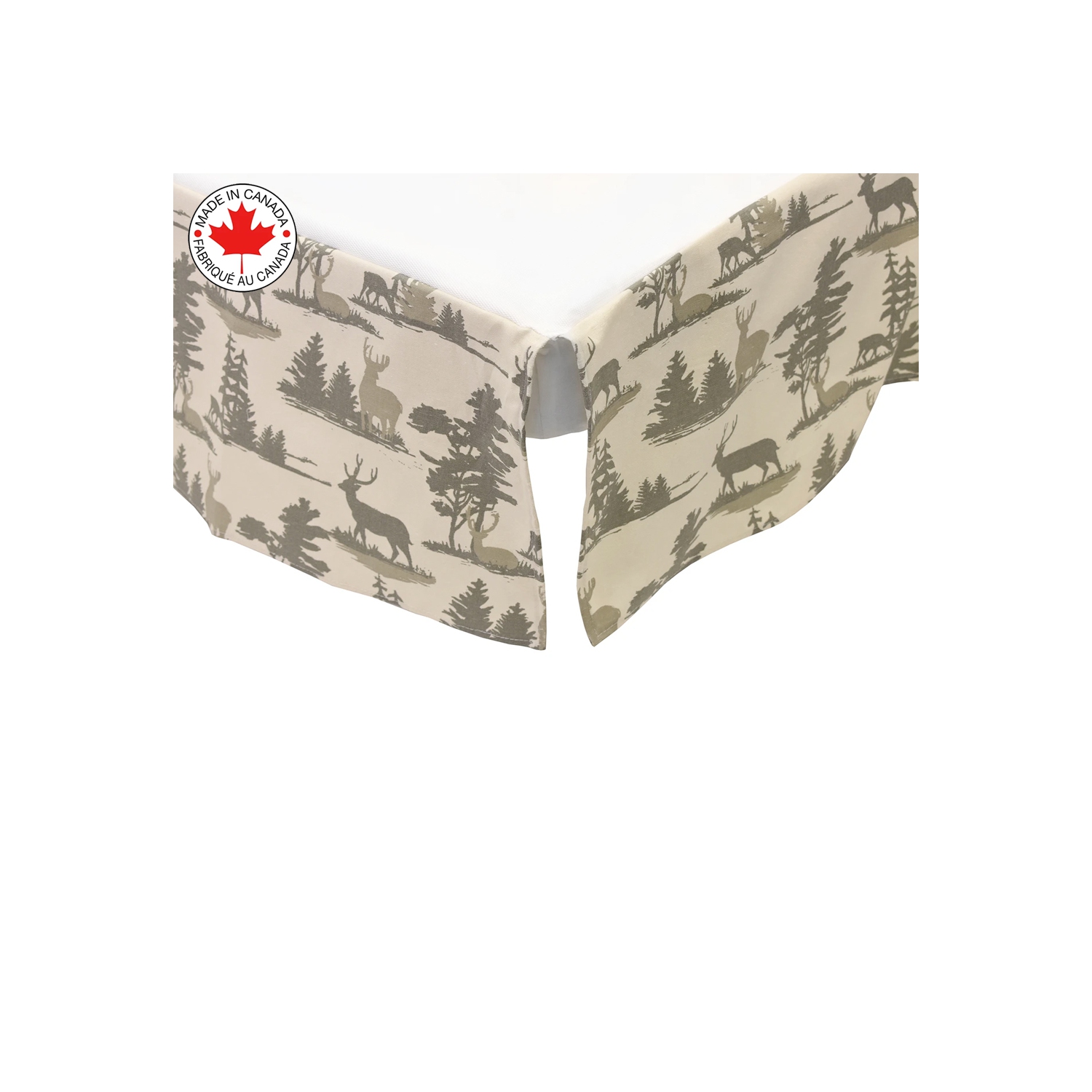 Bebelelo Baby Crib Bedding For Girls And Boys, Green and Beige Deer Design, 4-Piece Set