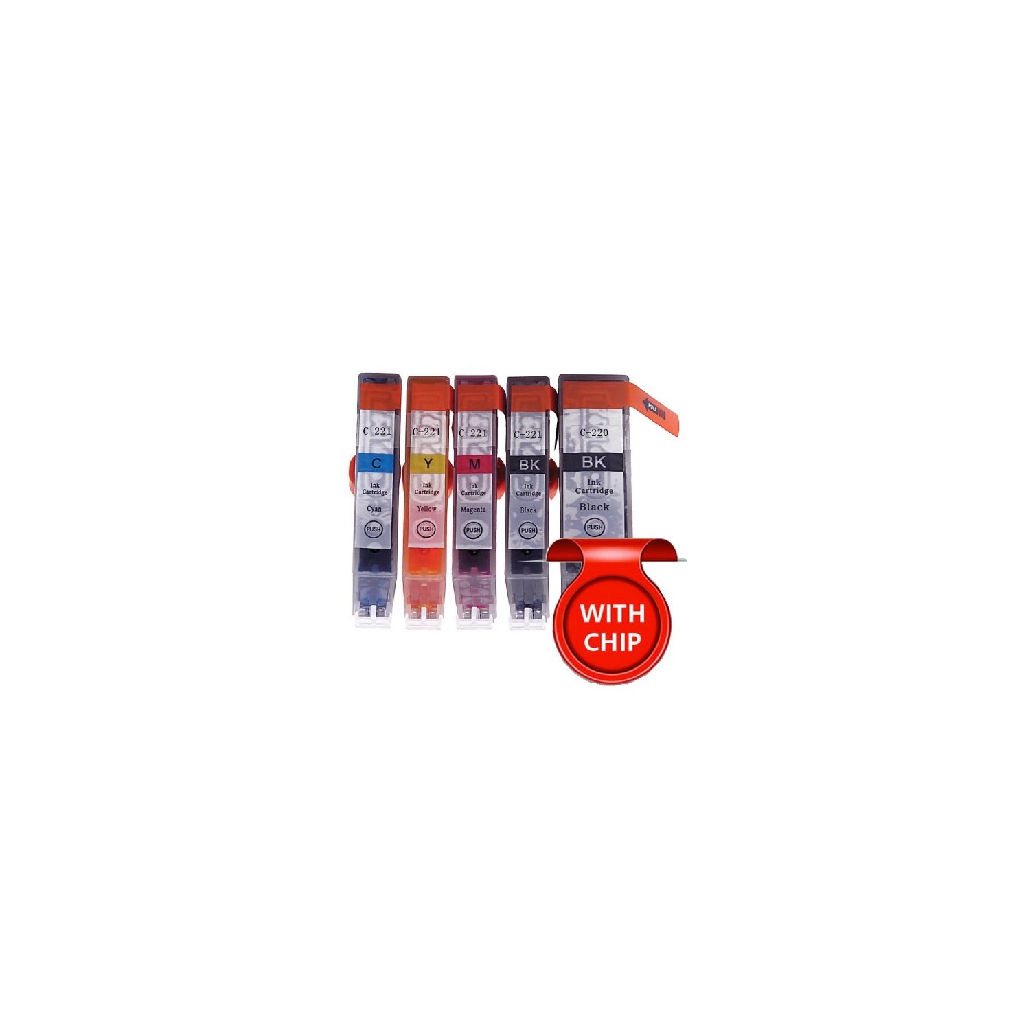 10-Pack Ink Cartridges For Canon PIXMA MX860 & MX870 - PGI-220 Black, CLI-221 Color