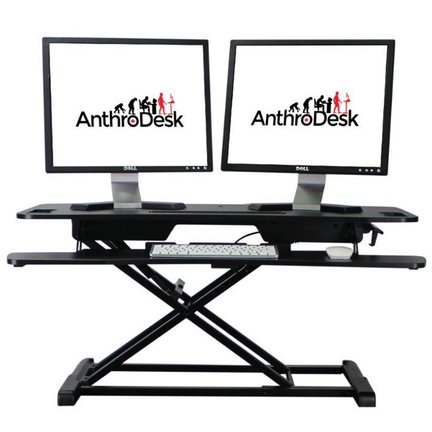 Standing Desk Riser, Extra Wide Version, High Lift Capacity, Height Adjustable From Sit to Stand Positions