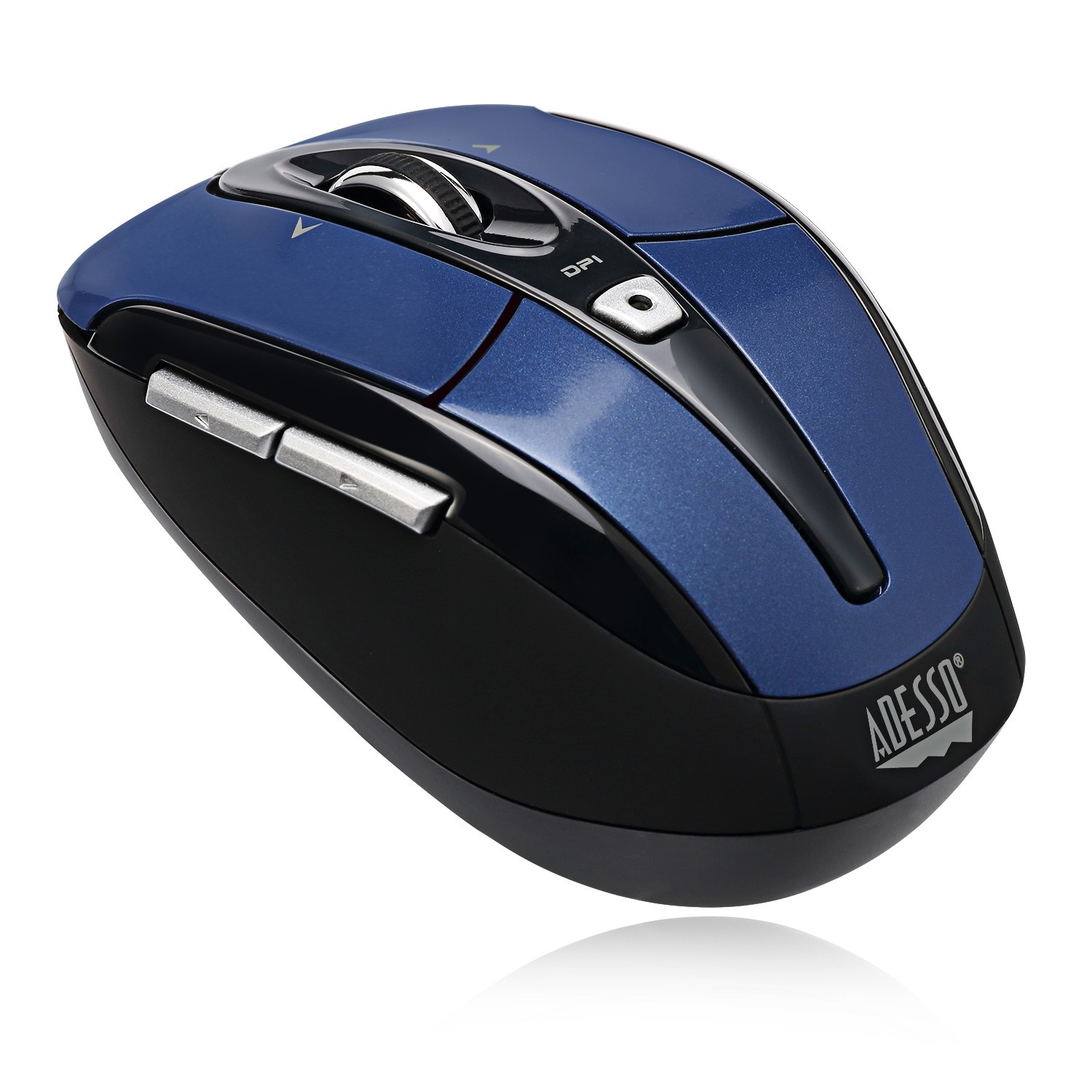 Adesso S60 1600 dpi Wireless Optical Gaming Mouse - Blue -