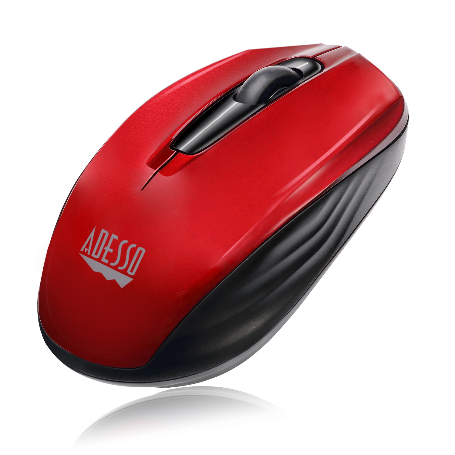 Adesso S50 1200 dpi Wireless Optical Gaming Mouse - Red -