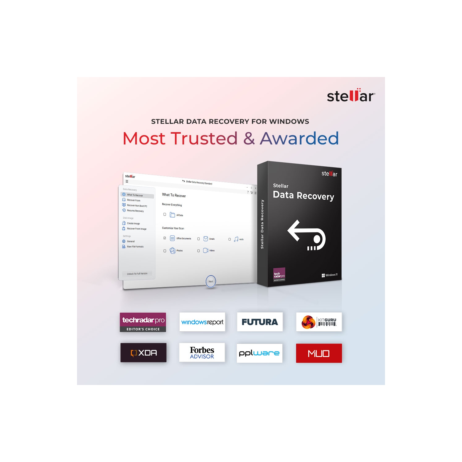 Stellar Data Recovery Software | for Windows | Standard | 1 PC 1 Year |- Digital Download
