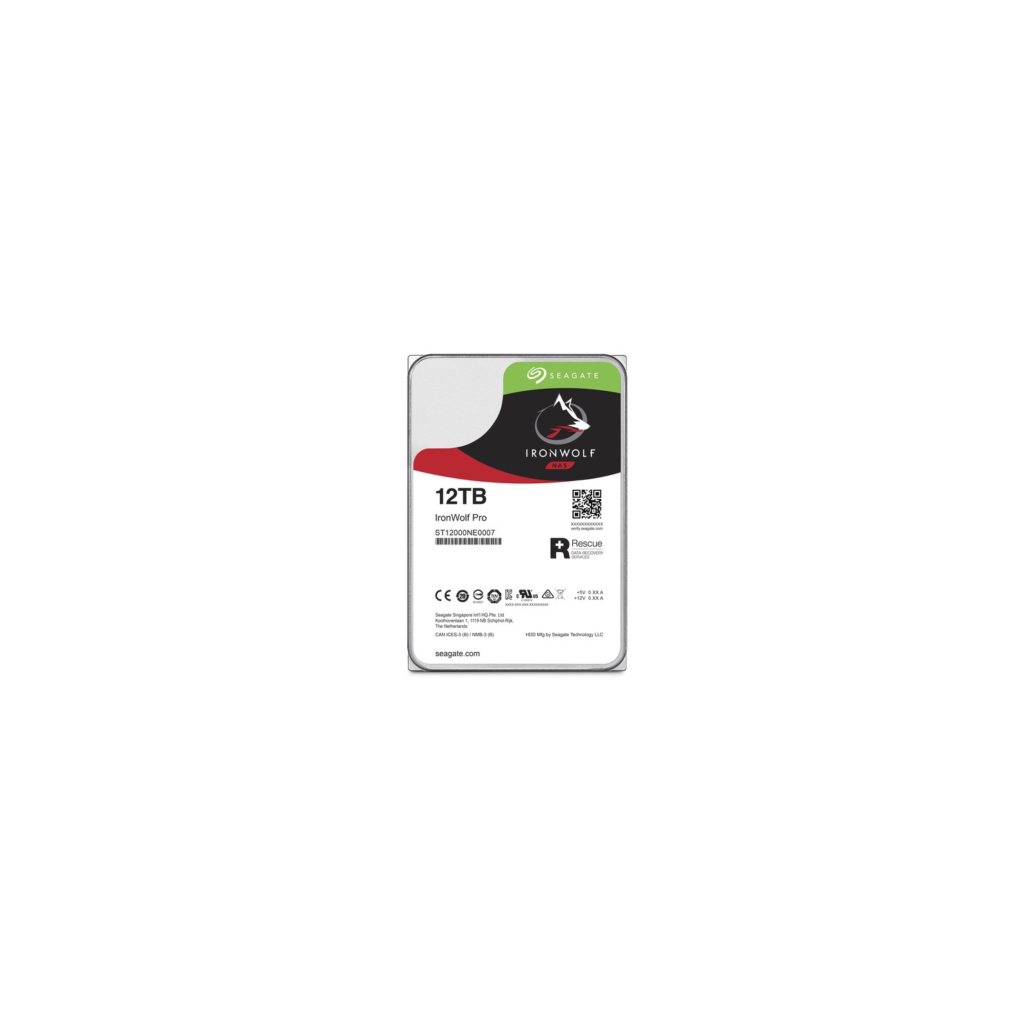 Seagate ST12000NE0007 IronWolf Pro ST12000NE0007 12TB 3.5" Internal Hard Drive - SATA