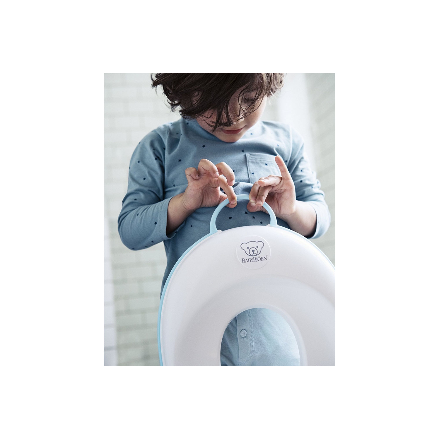 Siège de Toilette BabyBjorn- Blanc/Gris