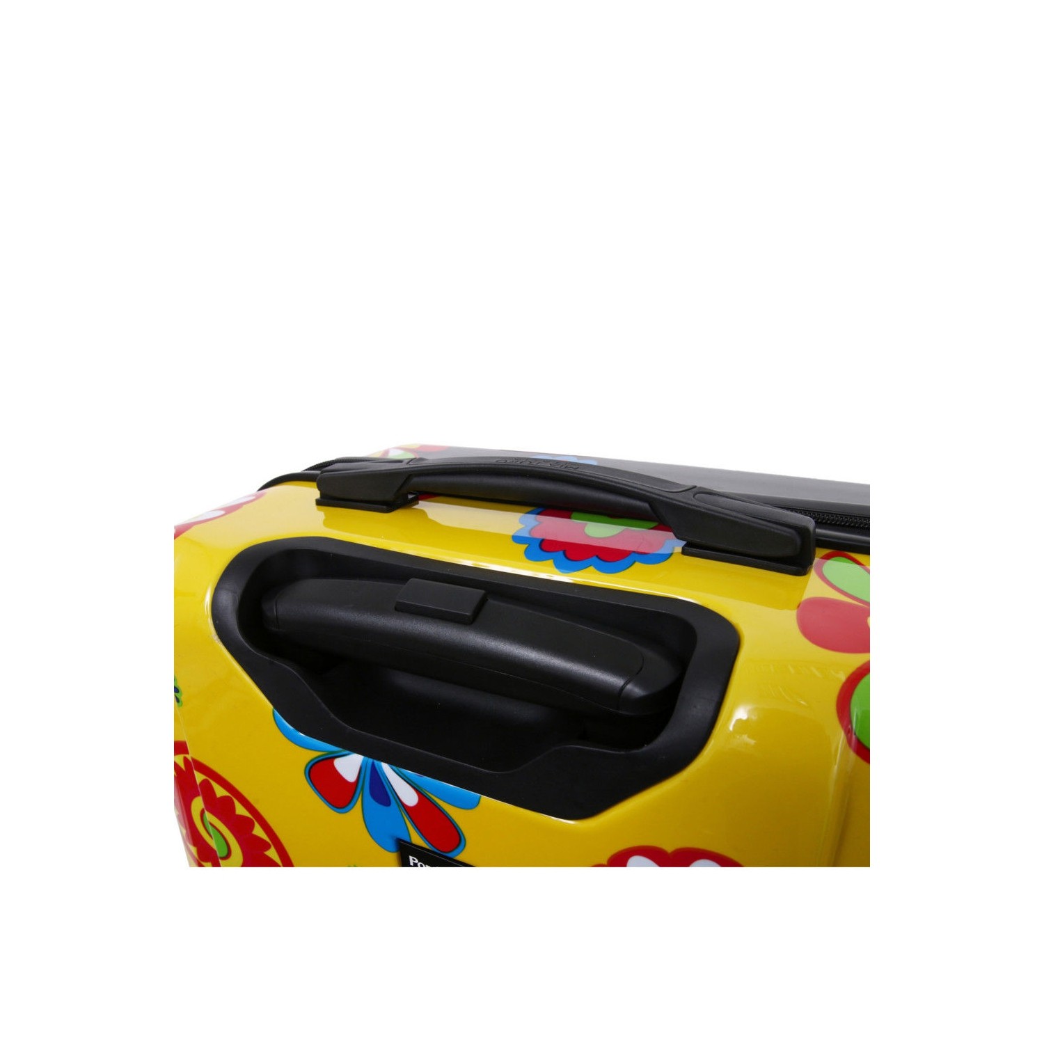 Mia Toro Pop Fiore Hardside Spinner Luggage 3pc Set-Yellow, Gallio