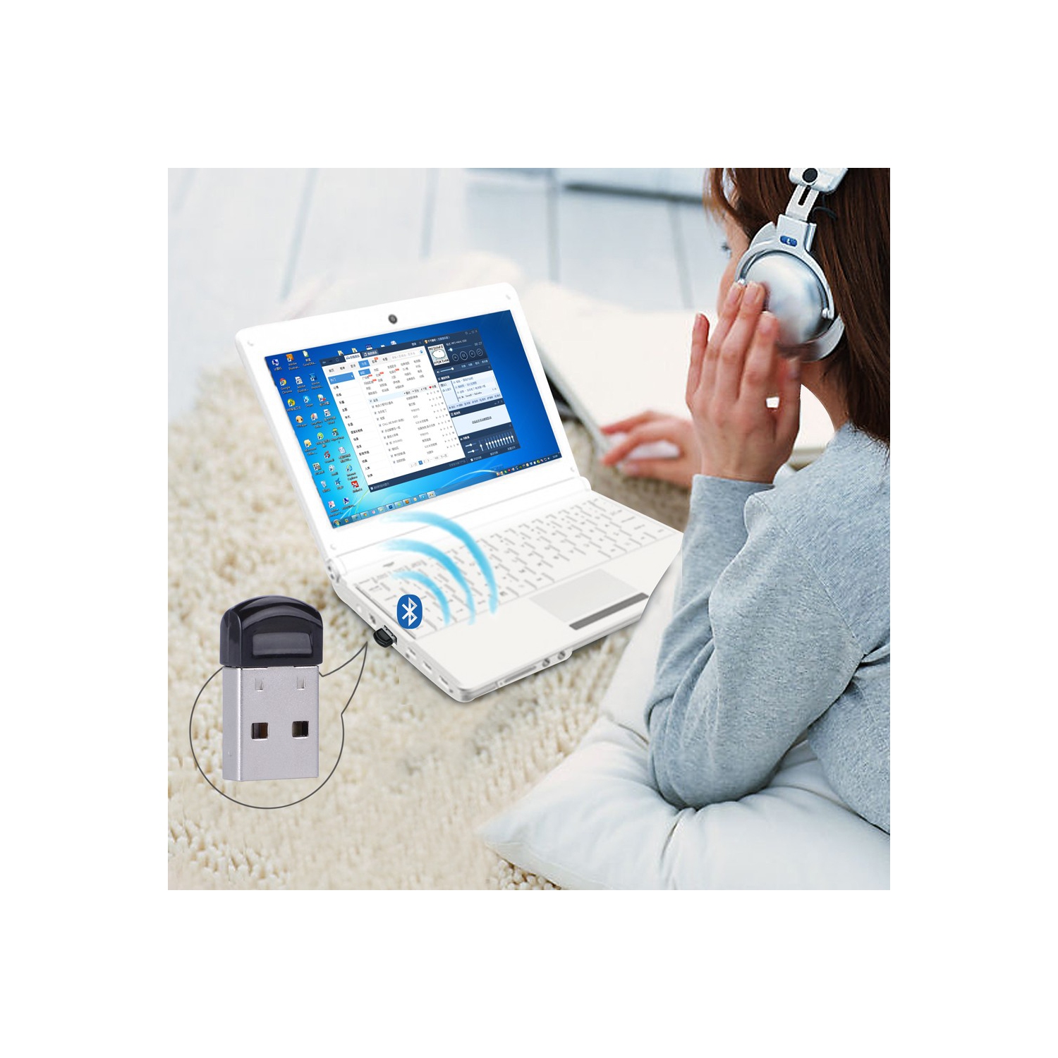 Avantree USB Bluetooth Adapter Dongle [BT 4.0] Compatible with Bluetooth phone, headphones, speakers, keyboard, mouse