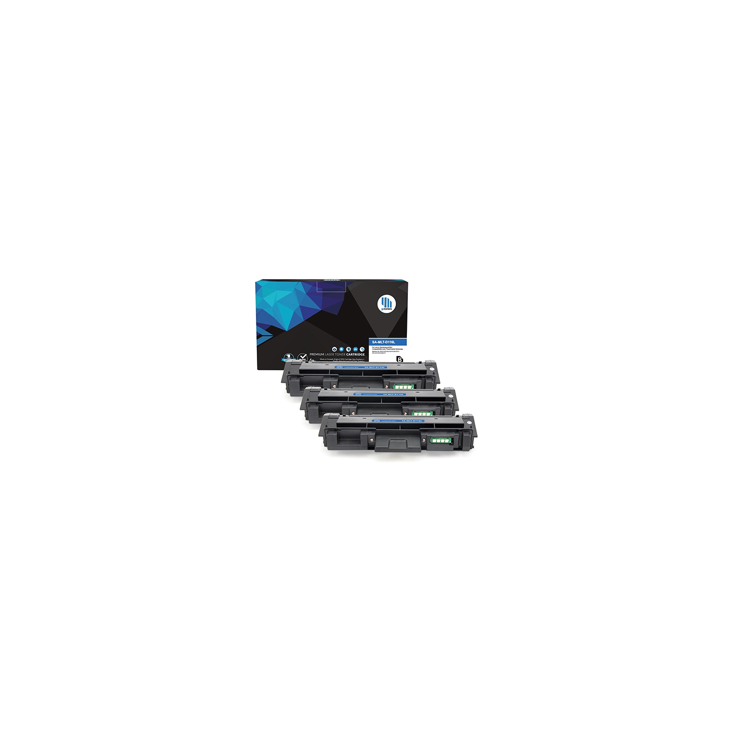 Gotoners™ 3PK Samsung New Compatible MLT-D116L Extra Yield Black Toner Samsung Xpress SL-M2625/2626/2825/2826, M2675/2676