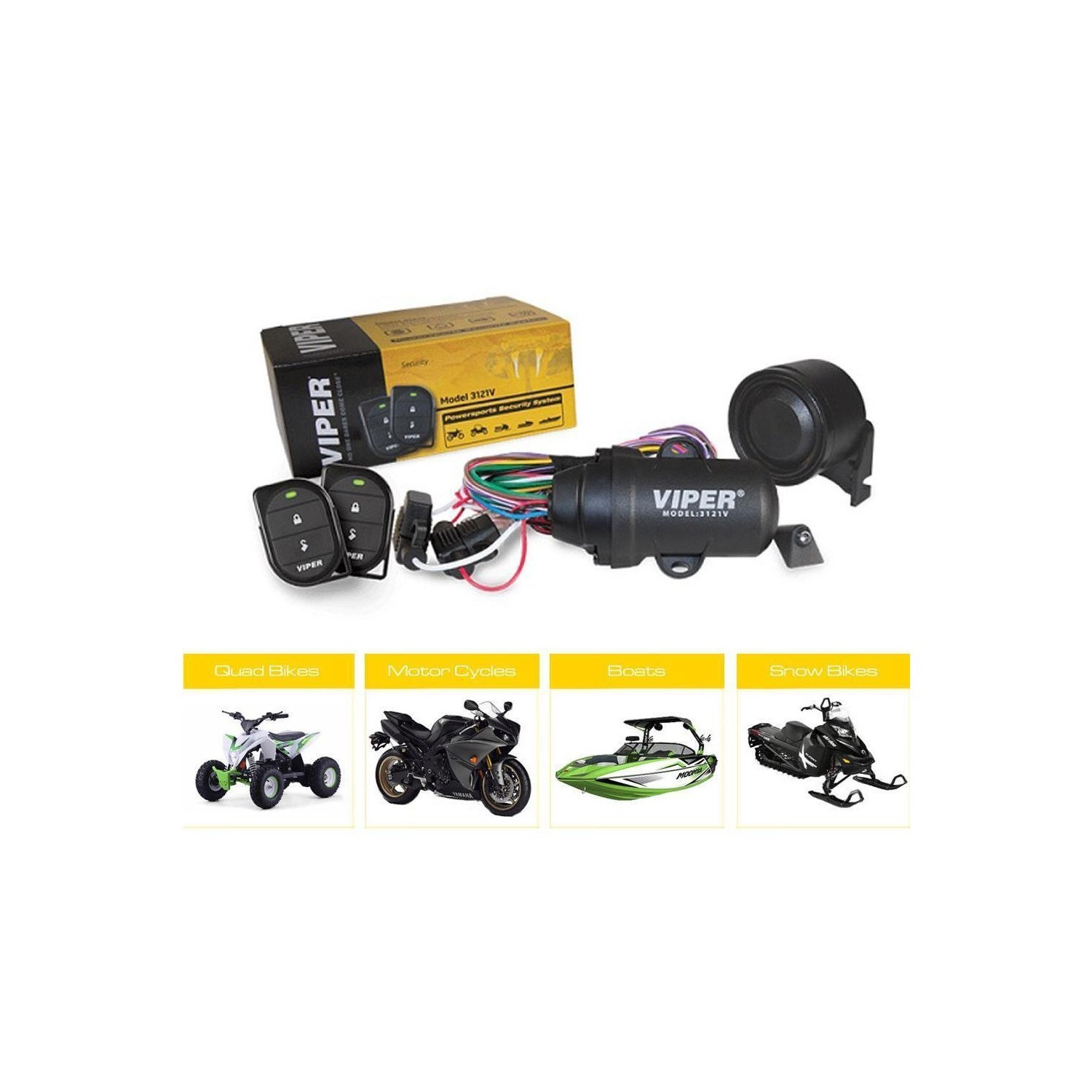 Viper 3121V Powersport alarm for Motorcycle and ATV
