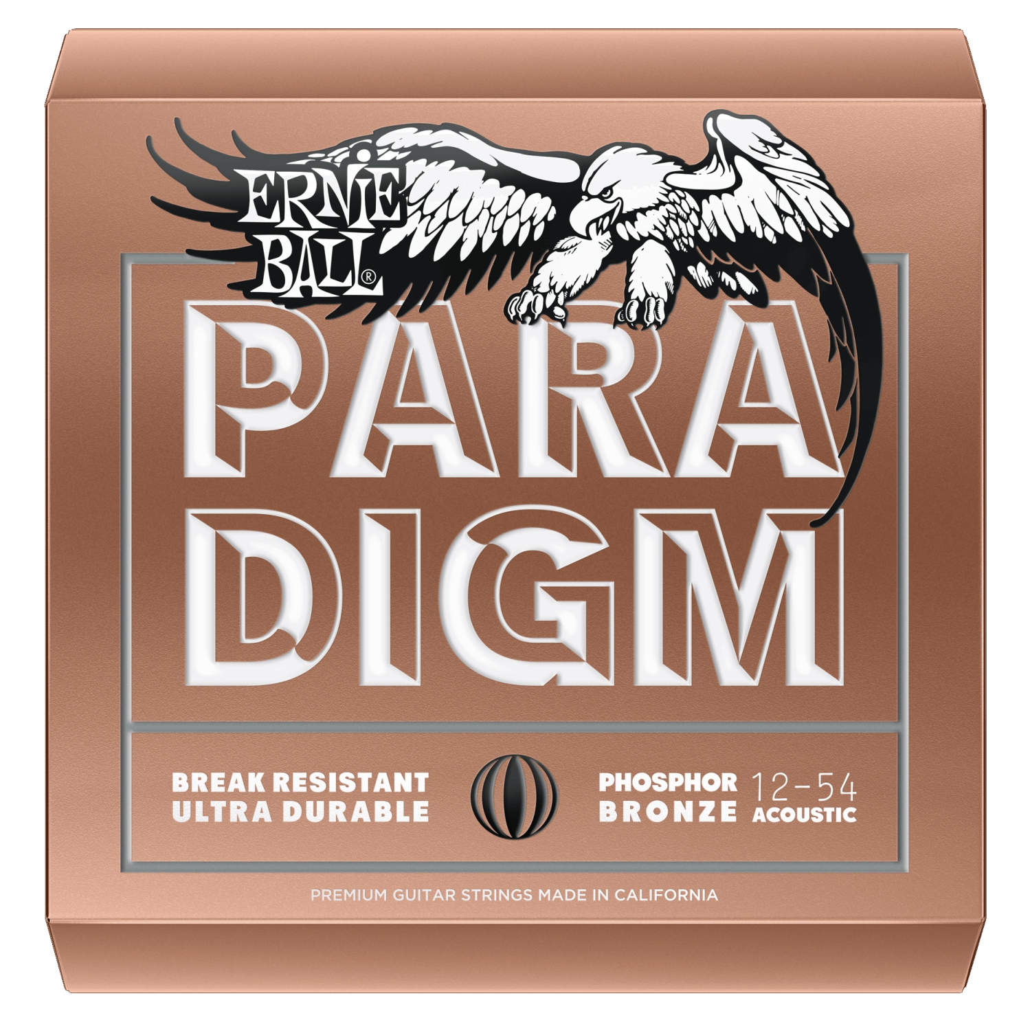 Ernie Ball Paradigm Phosphor Bronze Guitar Strings - Medium Light 12-54