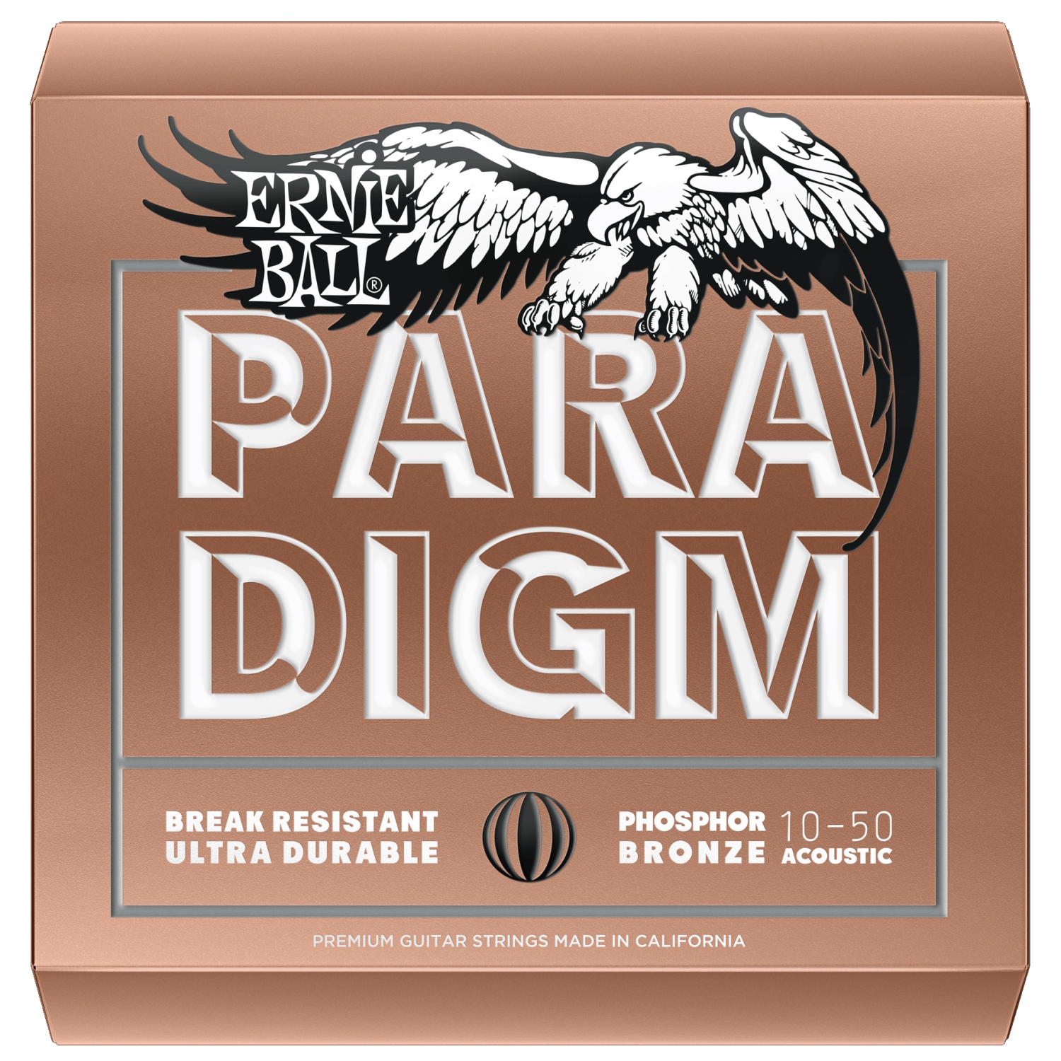 Ernie Ball Paradigm Phosphor Bronze Acoustic Guitar Strings - Extra Light 10-50