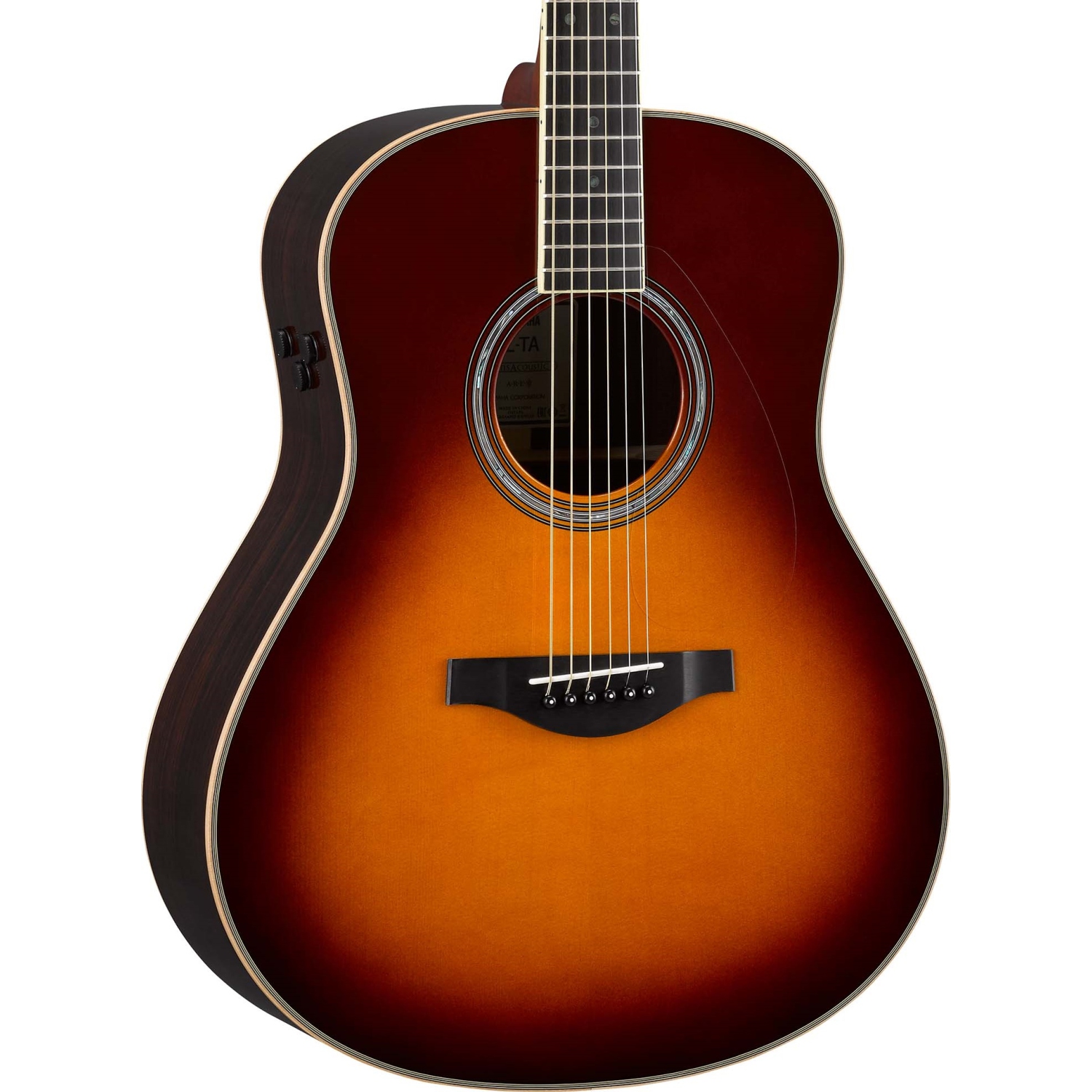 Yamaha TransAcoustic Original Jumbo Guitar - Brown Sunburst