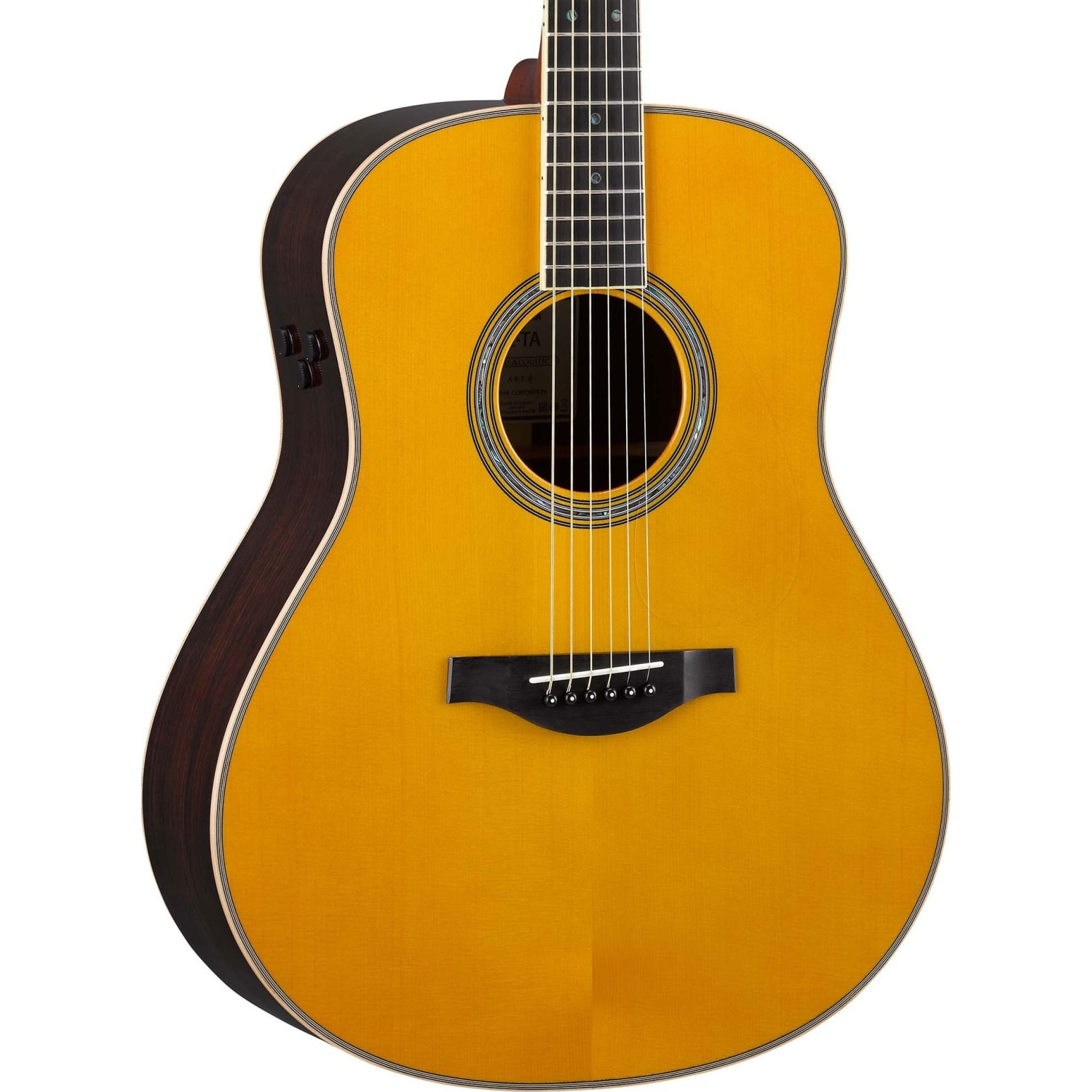 Grosse guitare TransAcoustic Original de Yamaha - teinte rétro