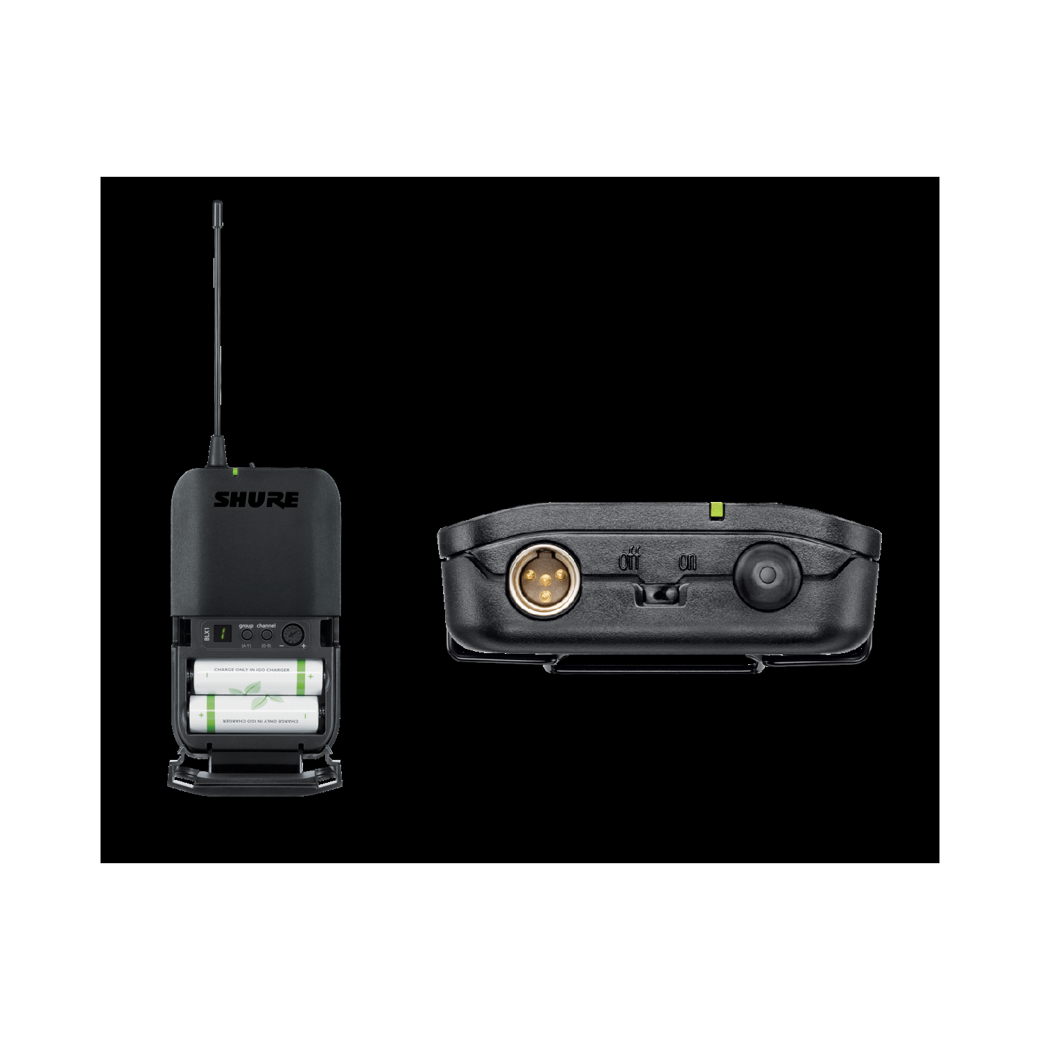 Shure BLX14R/B98 Wireless Rack Mount Instrument System with Cardioid Clip-on Mic