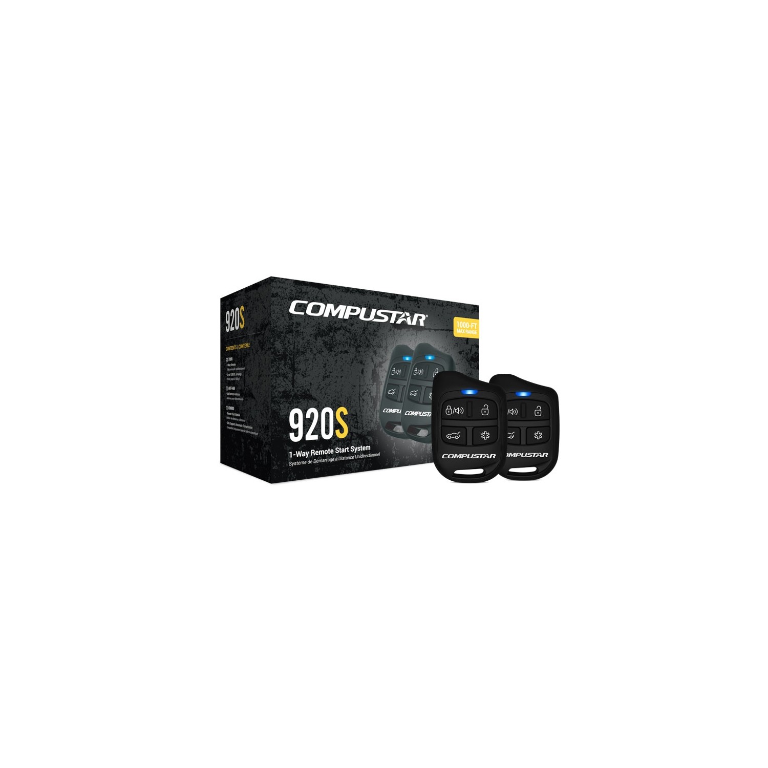 Compustar CS920-S full 1 way remote starter system 1000ft