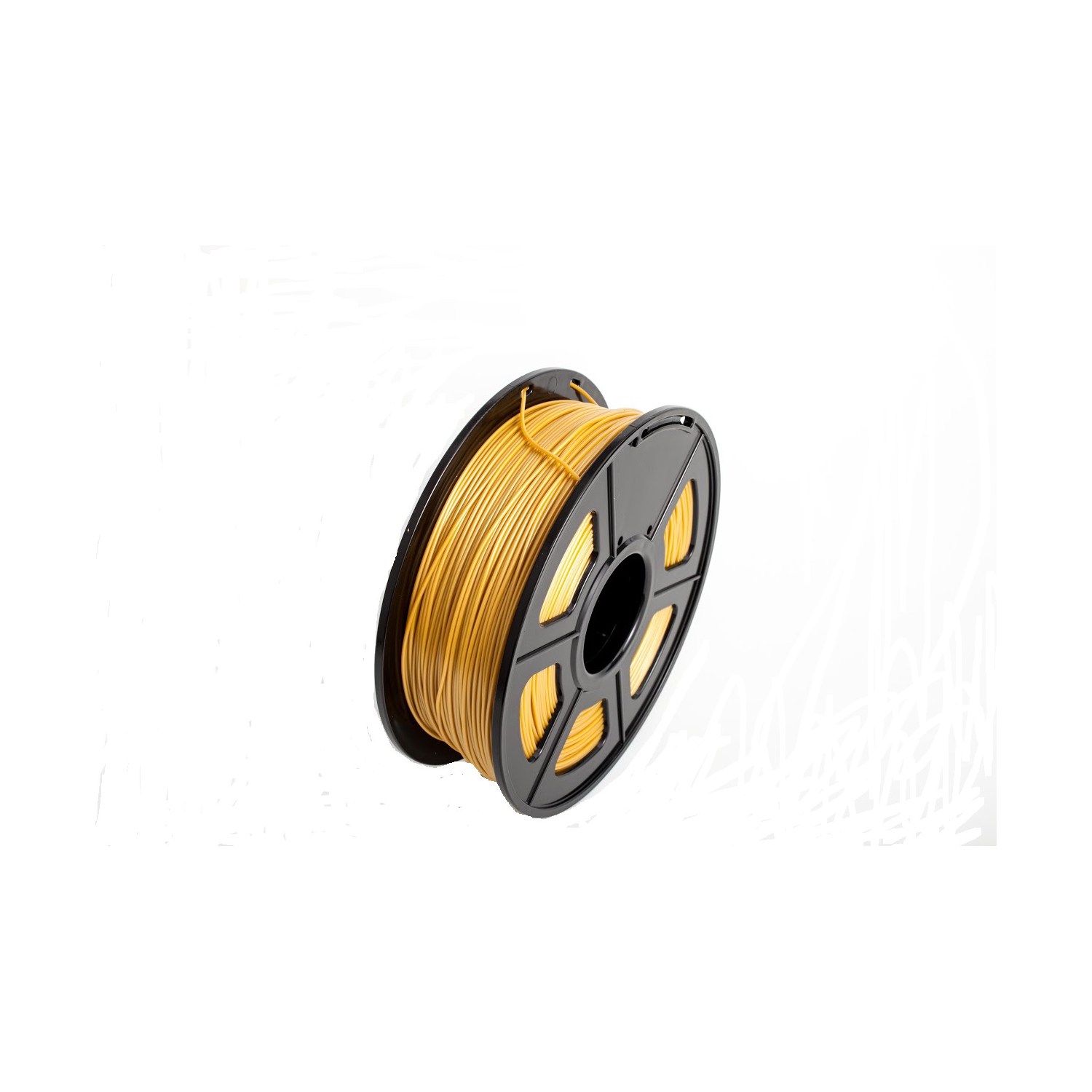 Filament PLA 3D 1,75 mm, doré, bobine 1 kg, précision dimensionnelle +/- 0.02 mm