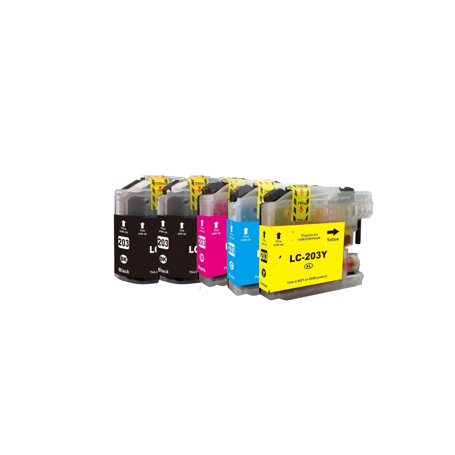 Aazon.co: LC203 XL High Yield Ink Cartridge (4-Pack, Black, Cyan