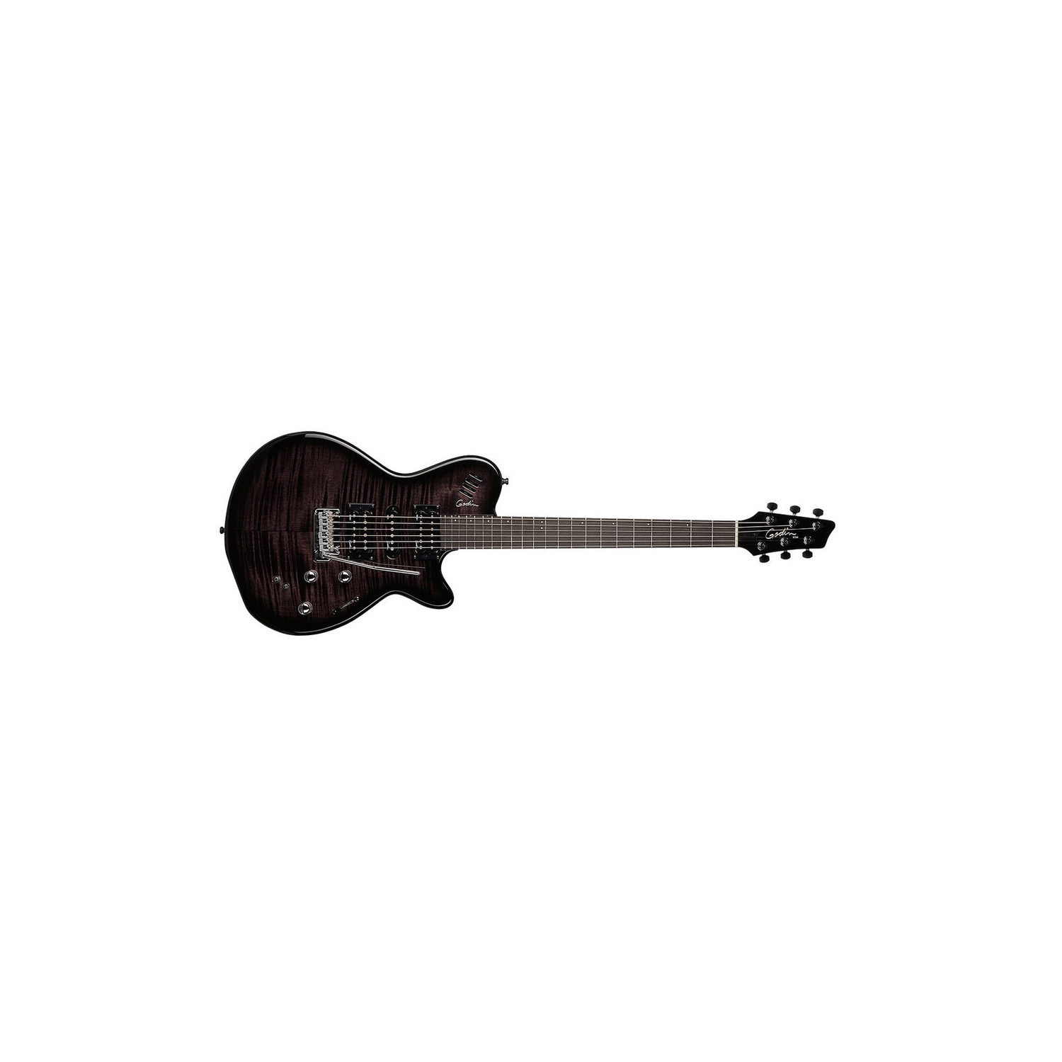 Godin XTSA Electric Guitar - Trans Black High-Gloss