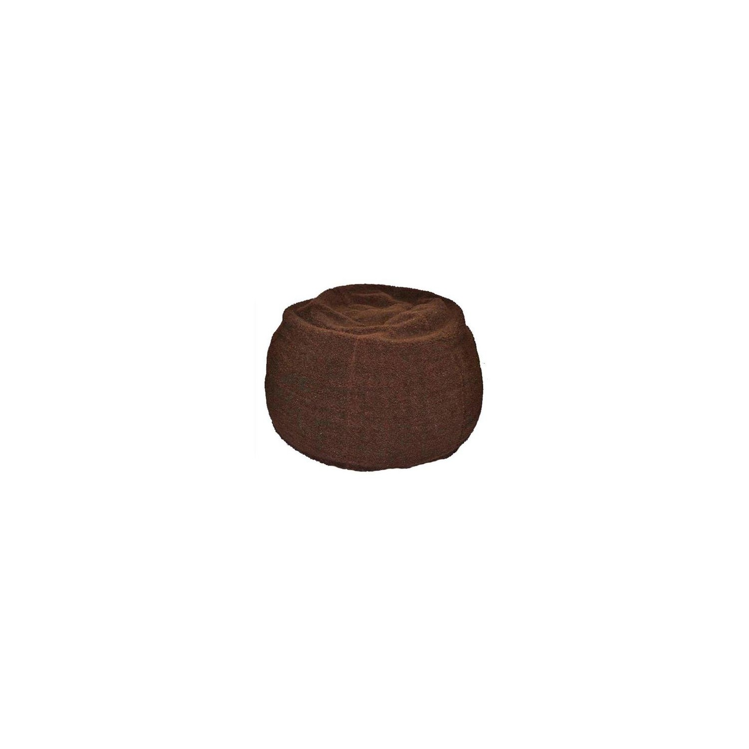 Bean Bag ADULT ROUND -- FUR SHERPA CHOCOLATE BEANBAG