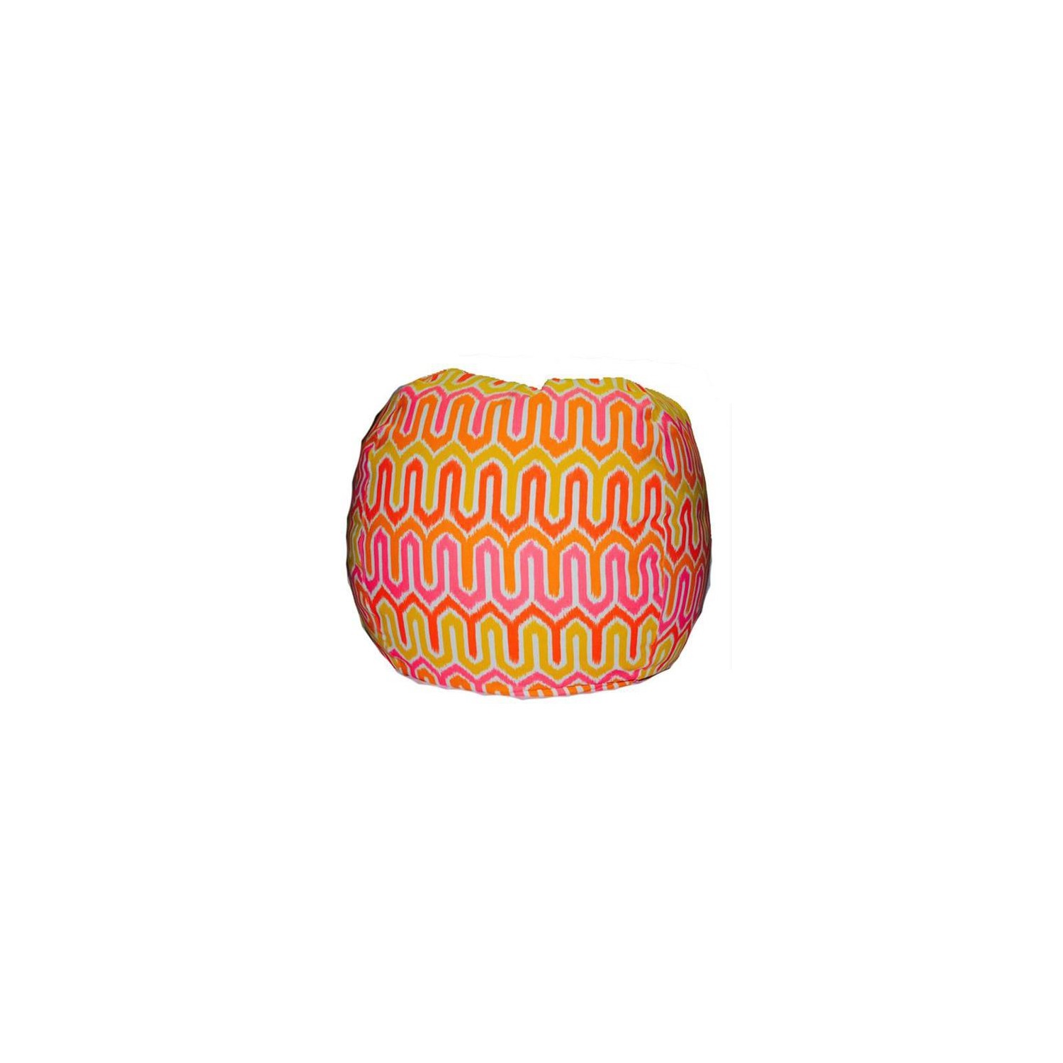 Bean Bag GIANT -- IKAT, MELON/PINK BEANBAG