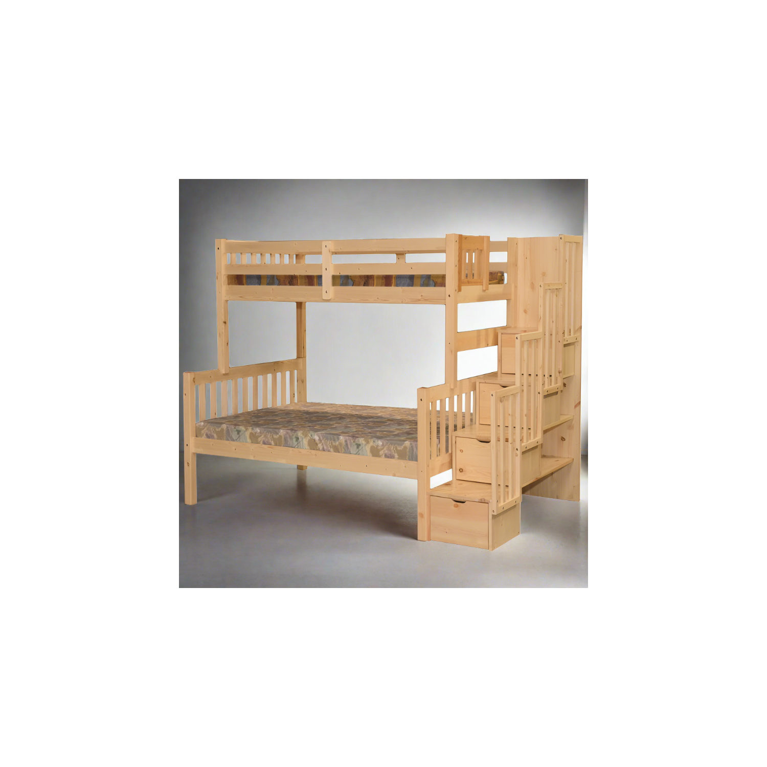 Lit gigogne, lit simple sur lit double avec lit gigogne