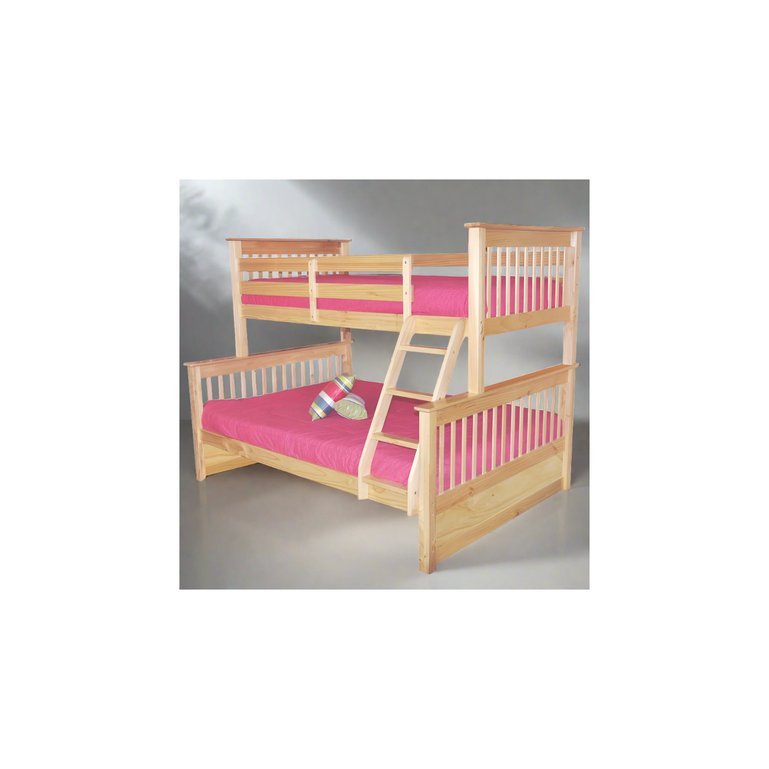 Lit superposé simple Mission sur lit double avec lit gigogne