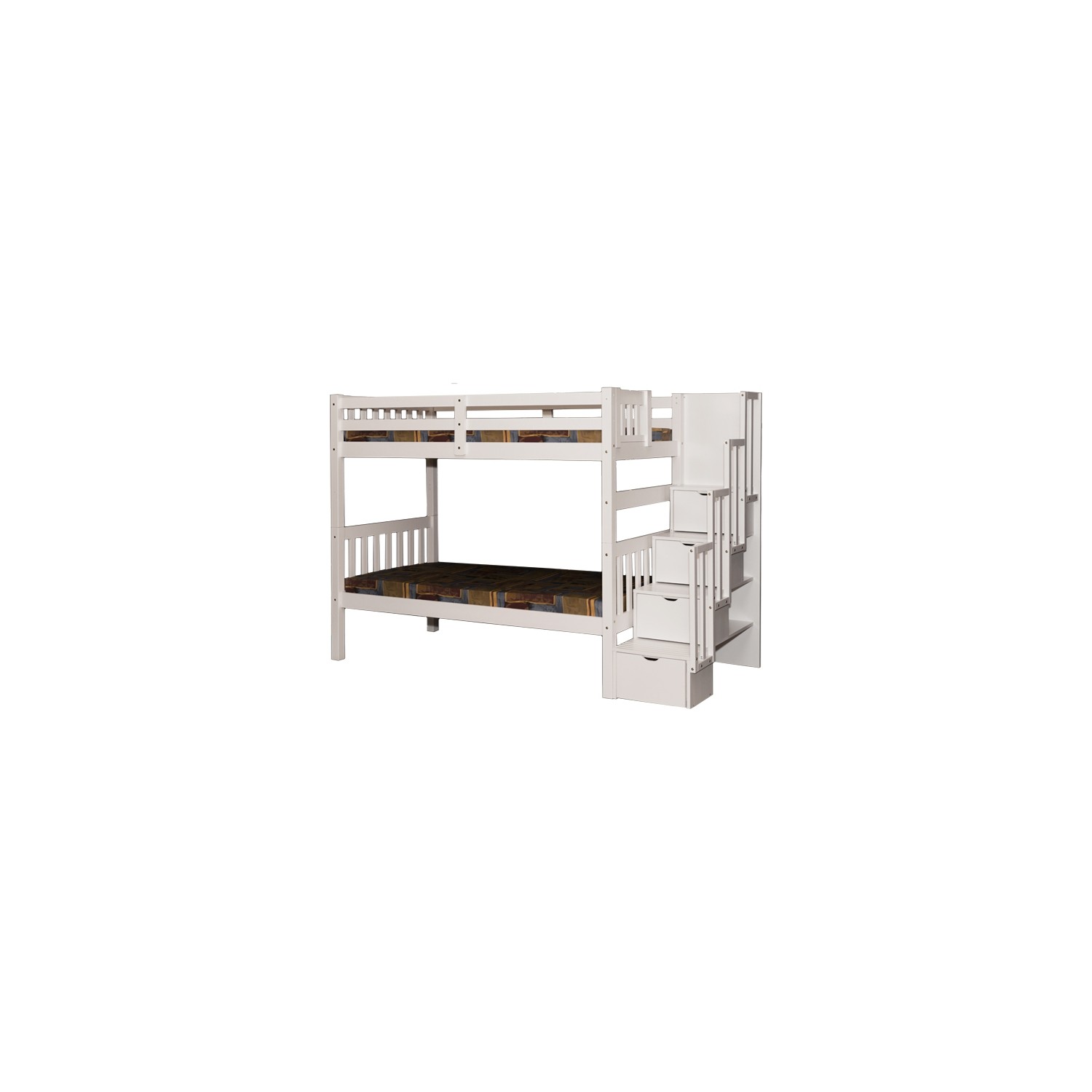 Stairway Twin over Twin Bunk Bed