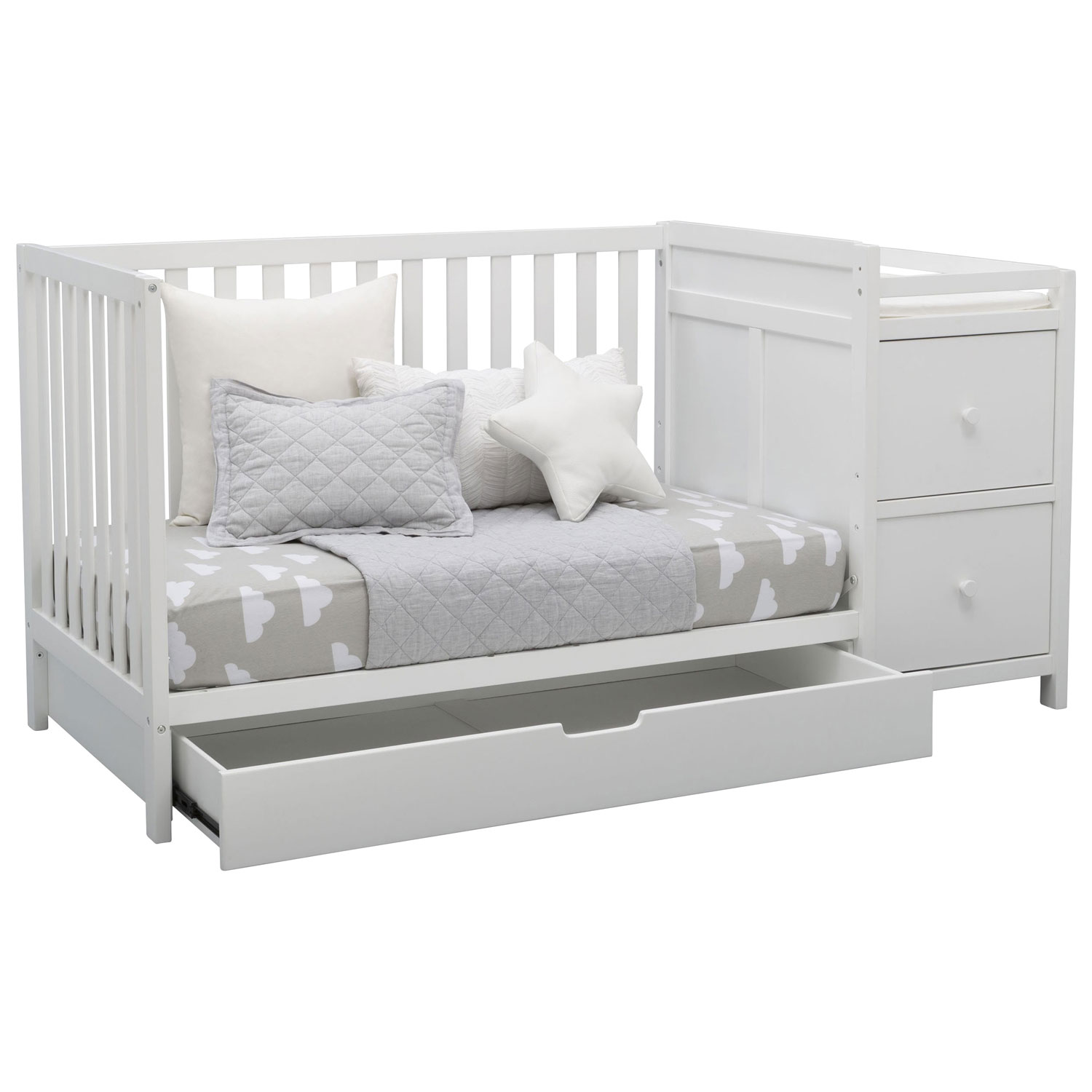 delta 3 in 1 crib with changing table