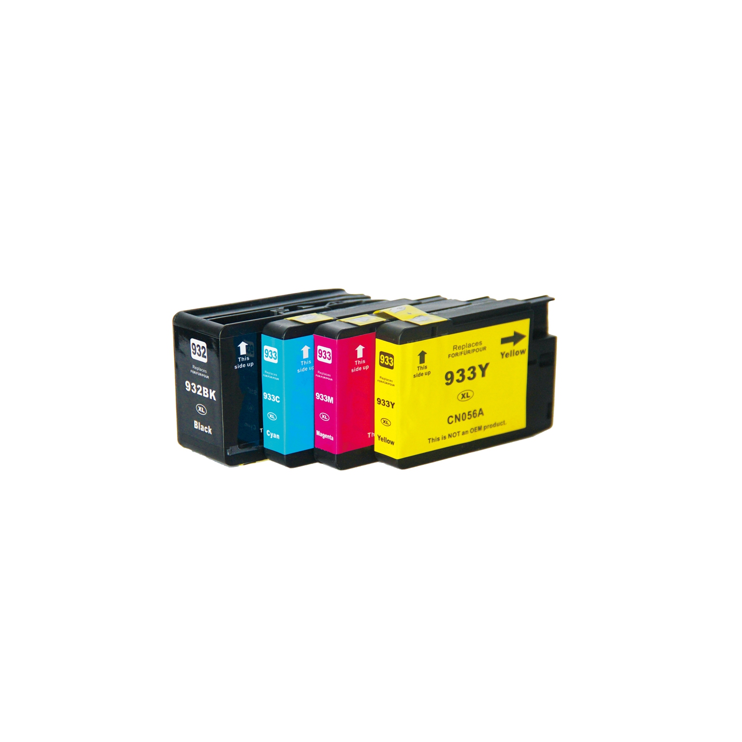 Max Saving - 4 Ink (K,C,M,Y) L Compatible with 932XL,933X Ink Cartridge for HP 932XL,933XL HP Officejet 6100, 6600, 7610, 6700, Premium 7110,7610