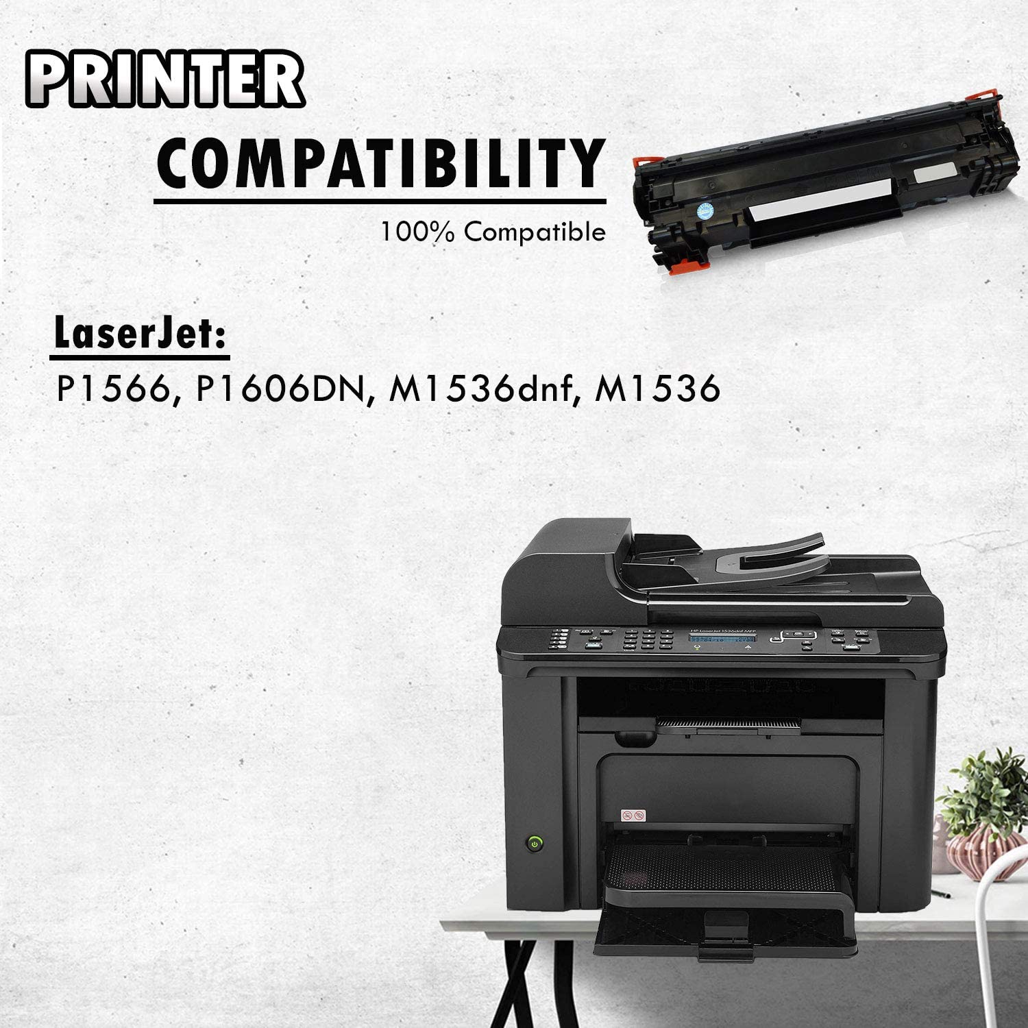 Inkfirst® Compatible Toner Cartridge Replacement for HP CE278A 78A LaserJet M1536dnf M1536 P1606DN P1566