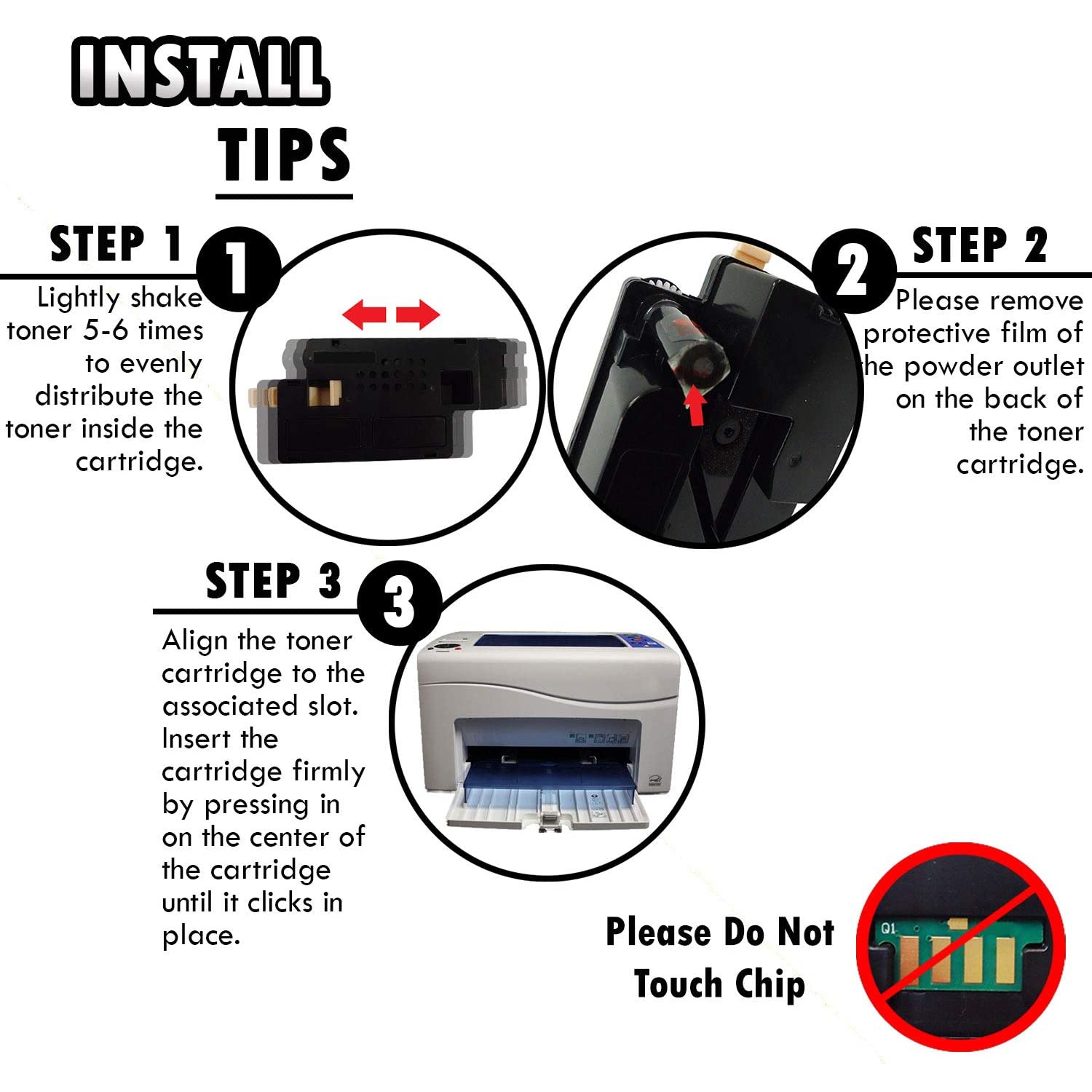5 Inkfirst® Compatible Toner Cartridges 6010 Replacement for Xerox 6010 Phaser 6000 6010 WorkCentre 6015