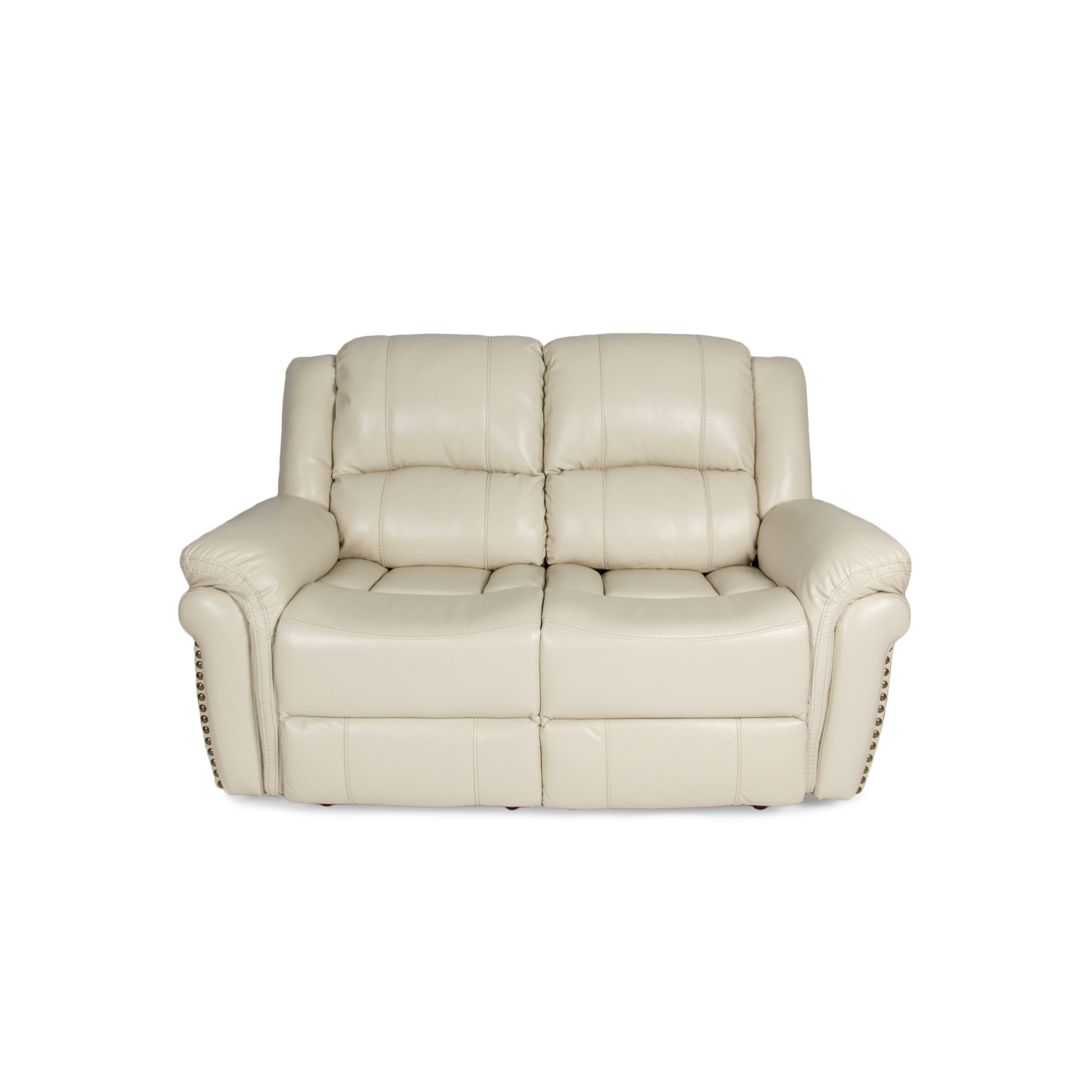 ENS. 3 pièces inclinables électriques cuir sofa, causeuse et fauteuil Alux A-Class Luxury Products - Beige