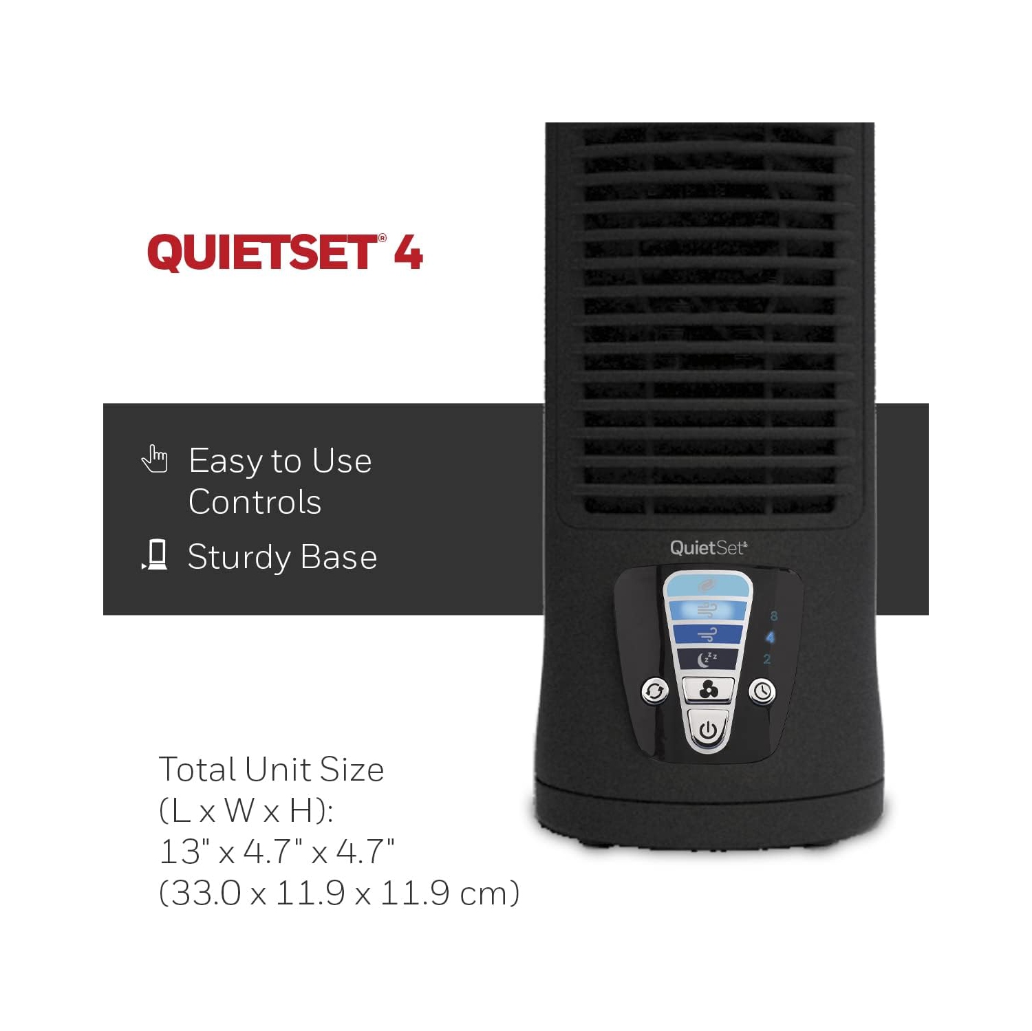 13" Quietset Mini Tower Fan