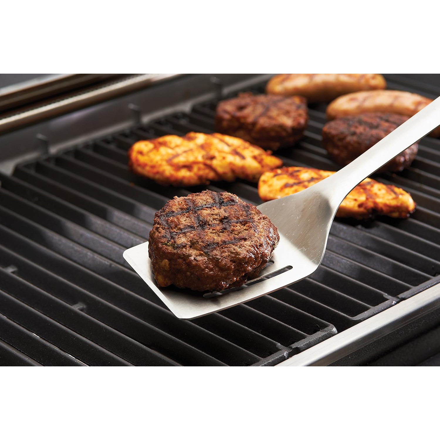 Four Piece Stainless Steel Soft Grip Barbecue Tool Set