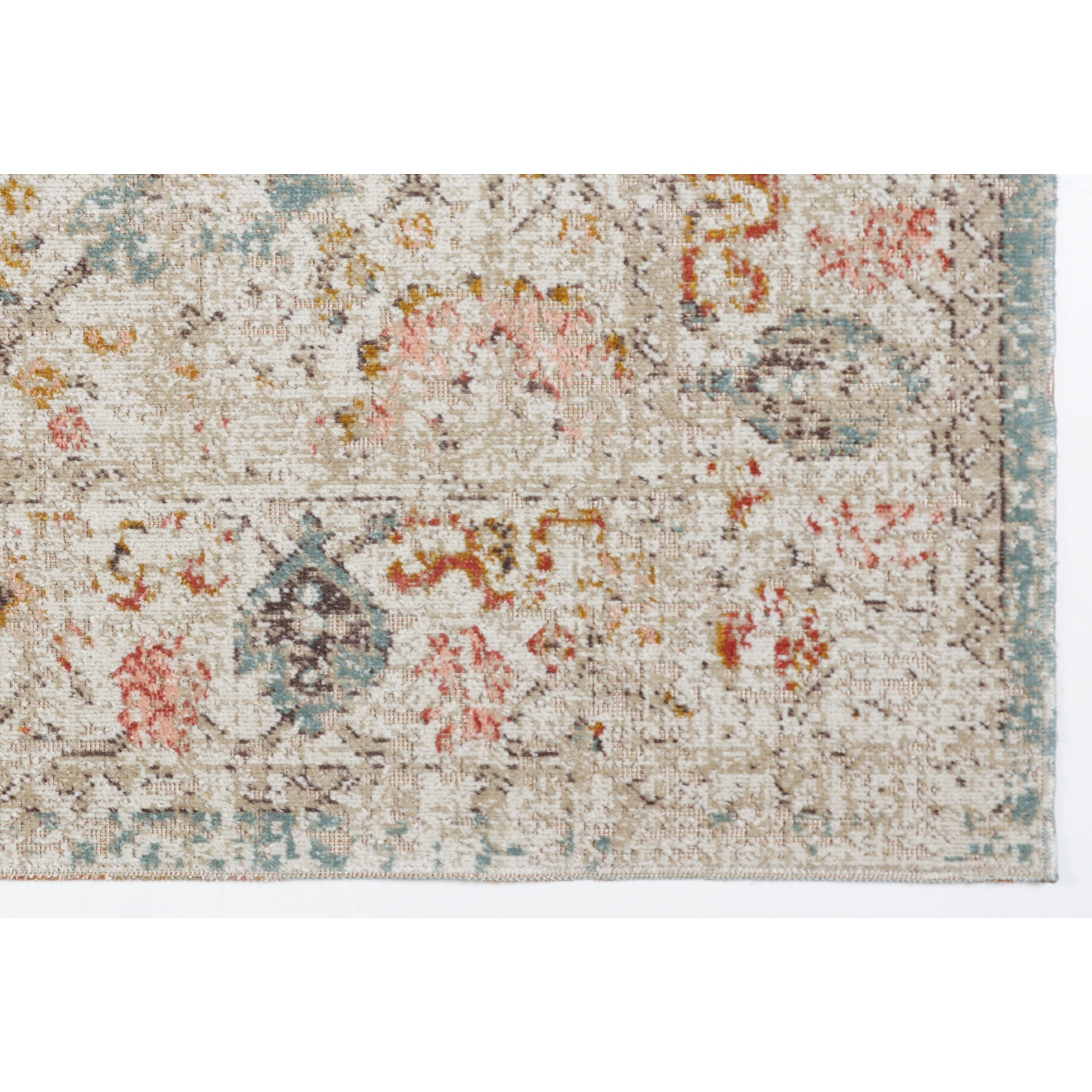 Tapis d’intérieur/d’extérieur Ladole, beige crème, 5 pi 3 po x 7 pi 6 po