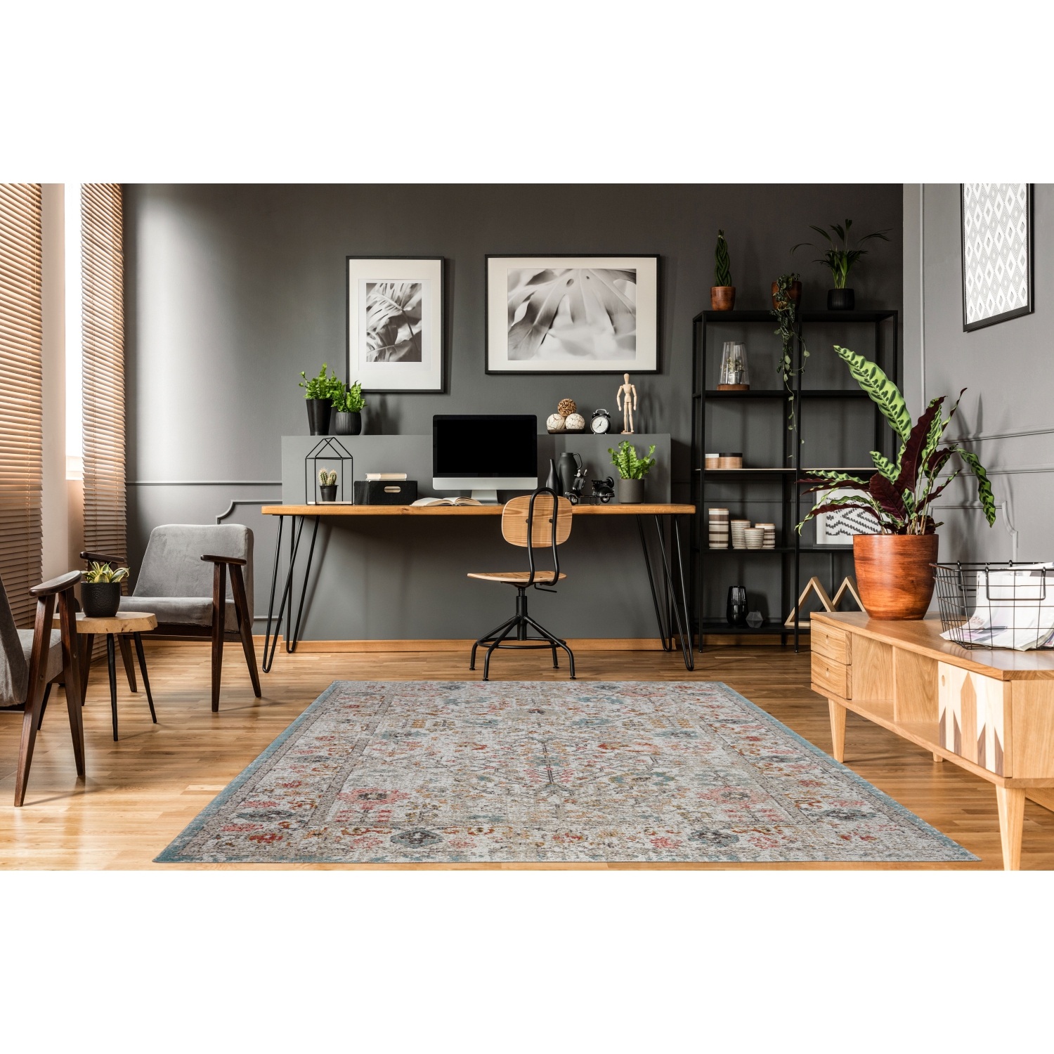 Tapis d’intérieur/d’extérieur Ladole, beige crème, 7 pi 10 po x 10 pi 5 po