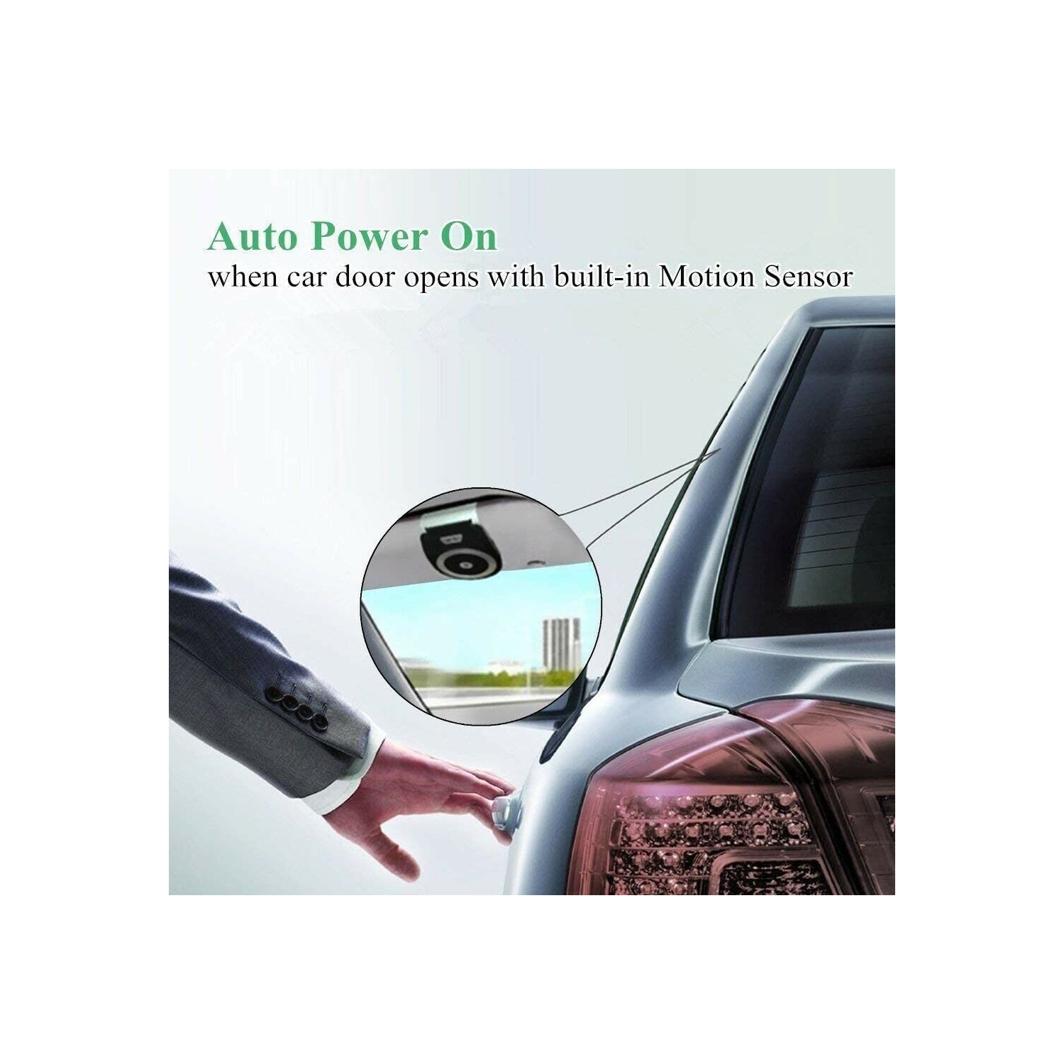 Trousse mains libres mains libres mains libres pour voiture avec haut-parleur mains libres Bluetooth de naor - prend en charge la musique, le