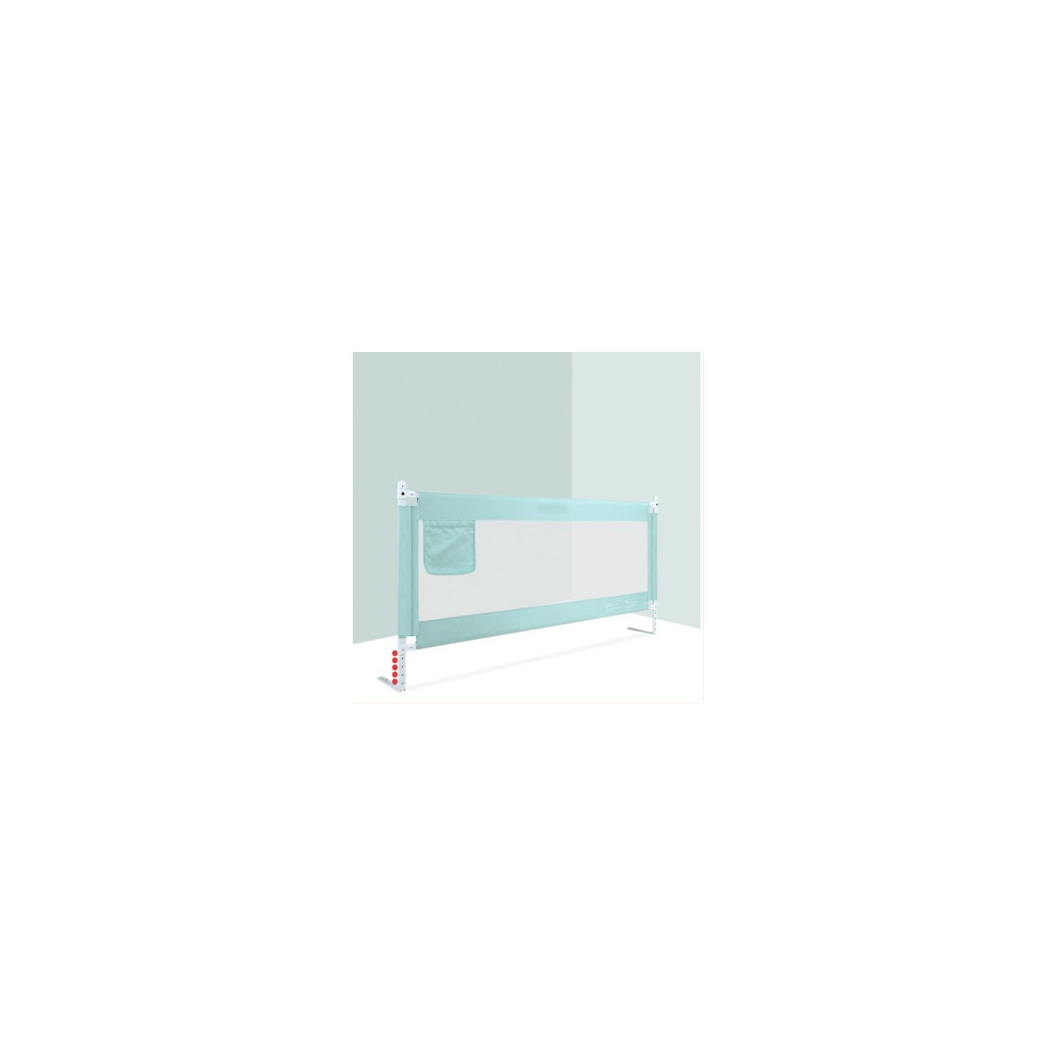 Baby Crib Guardrail 1.5 meter End-side Guardrail for Queen Size Bed(Green)