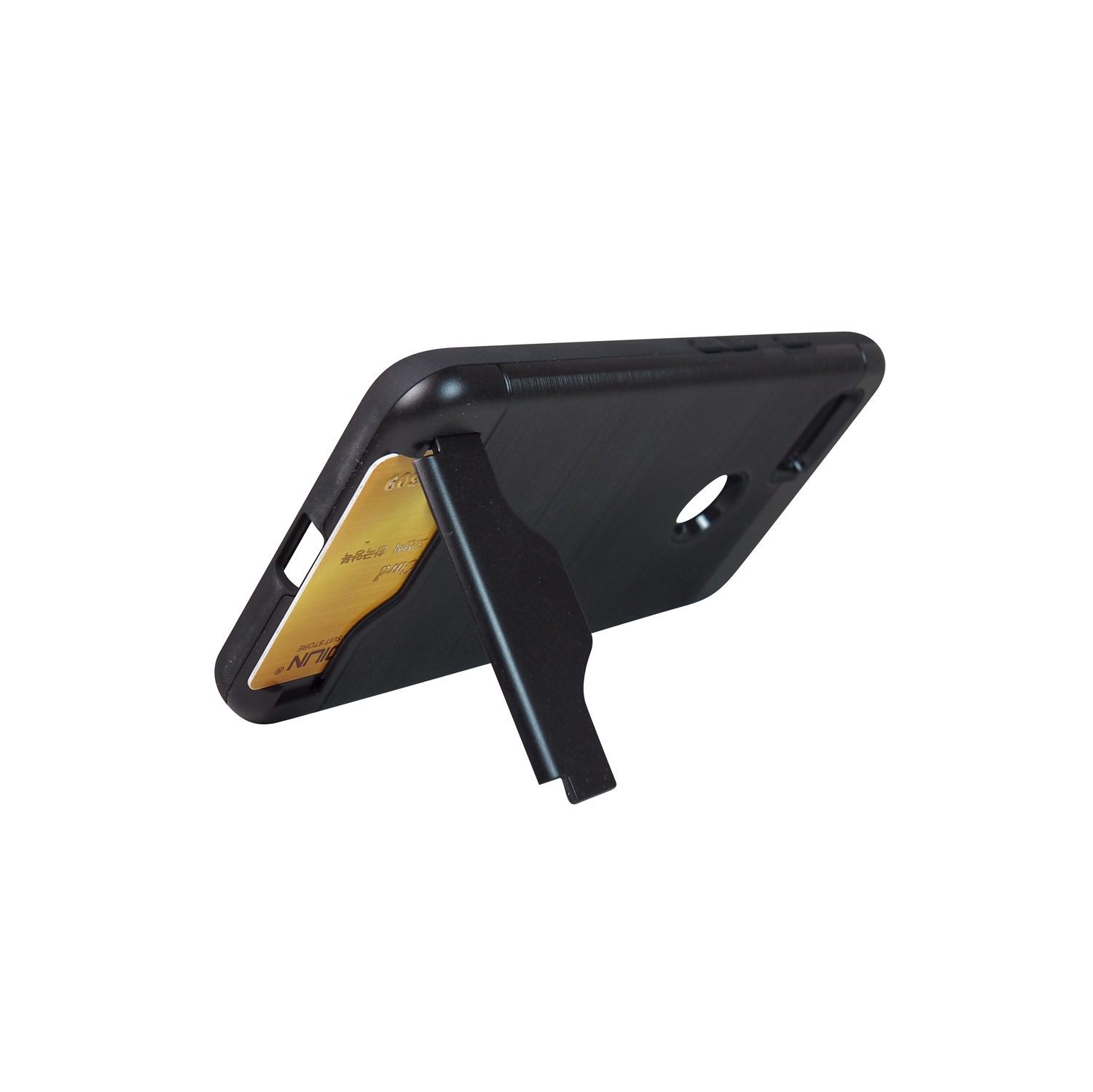 Exian Google Pixel 2 XL Armored Case with Stand & Card Slot Black