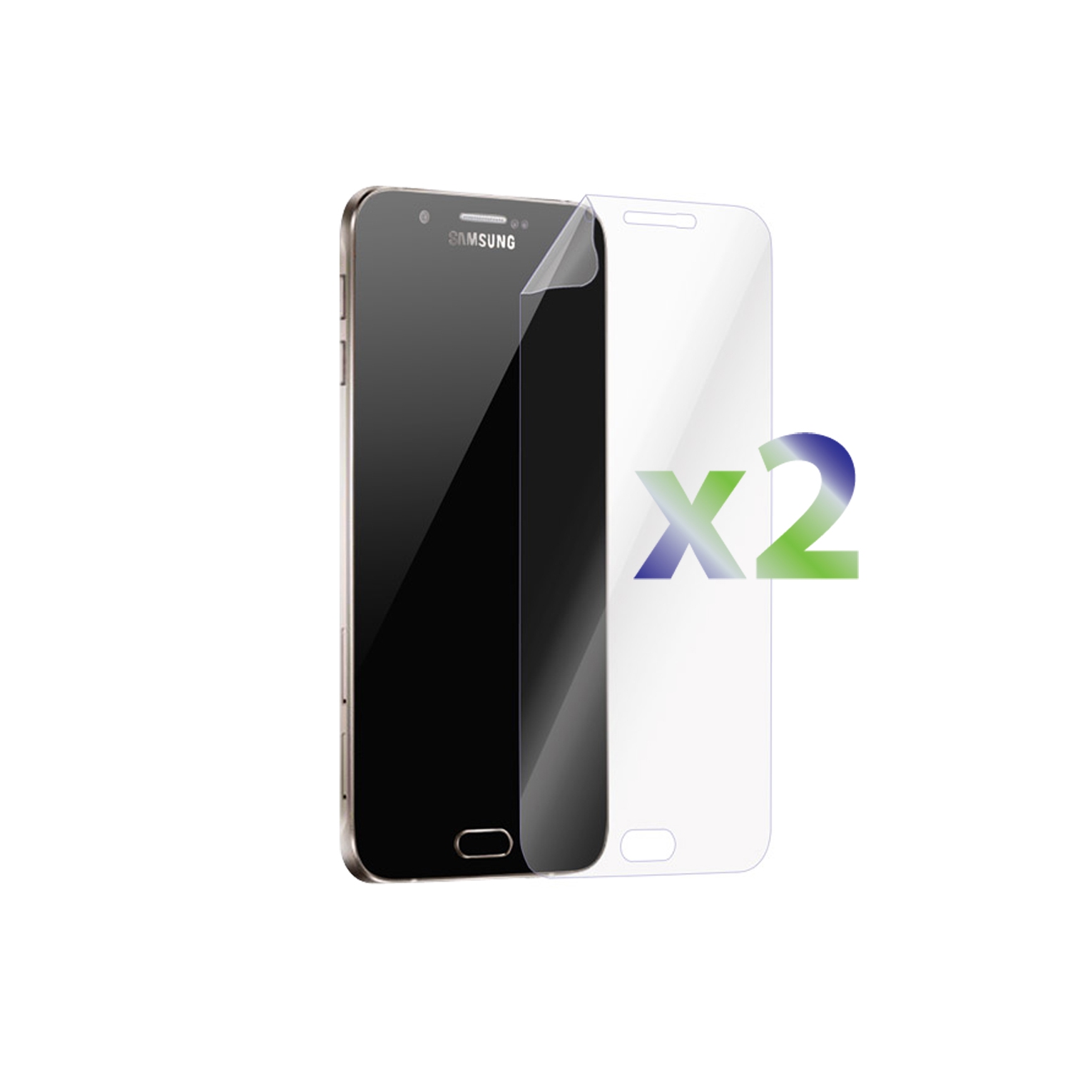 Exian Samsung Galaxy A8 2015 Screen Protectors X 2 Clear
