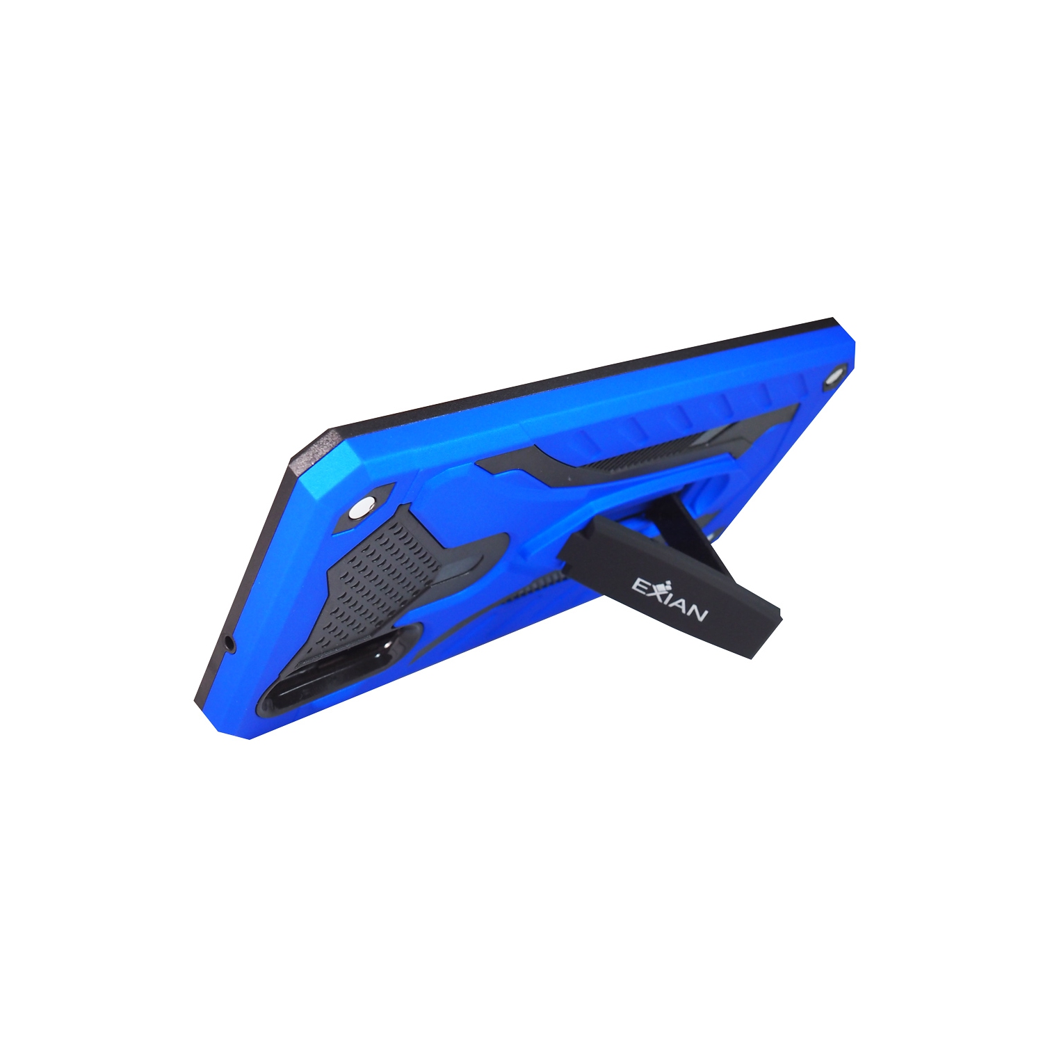 Protecteurs d’écran d’Exian pour P 20 de Huawei X 2 avec étui protecteur d’écran et support bleu