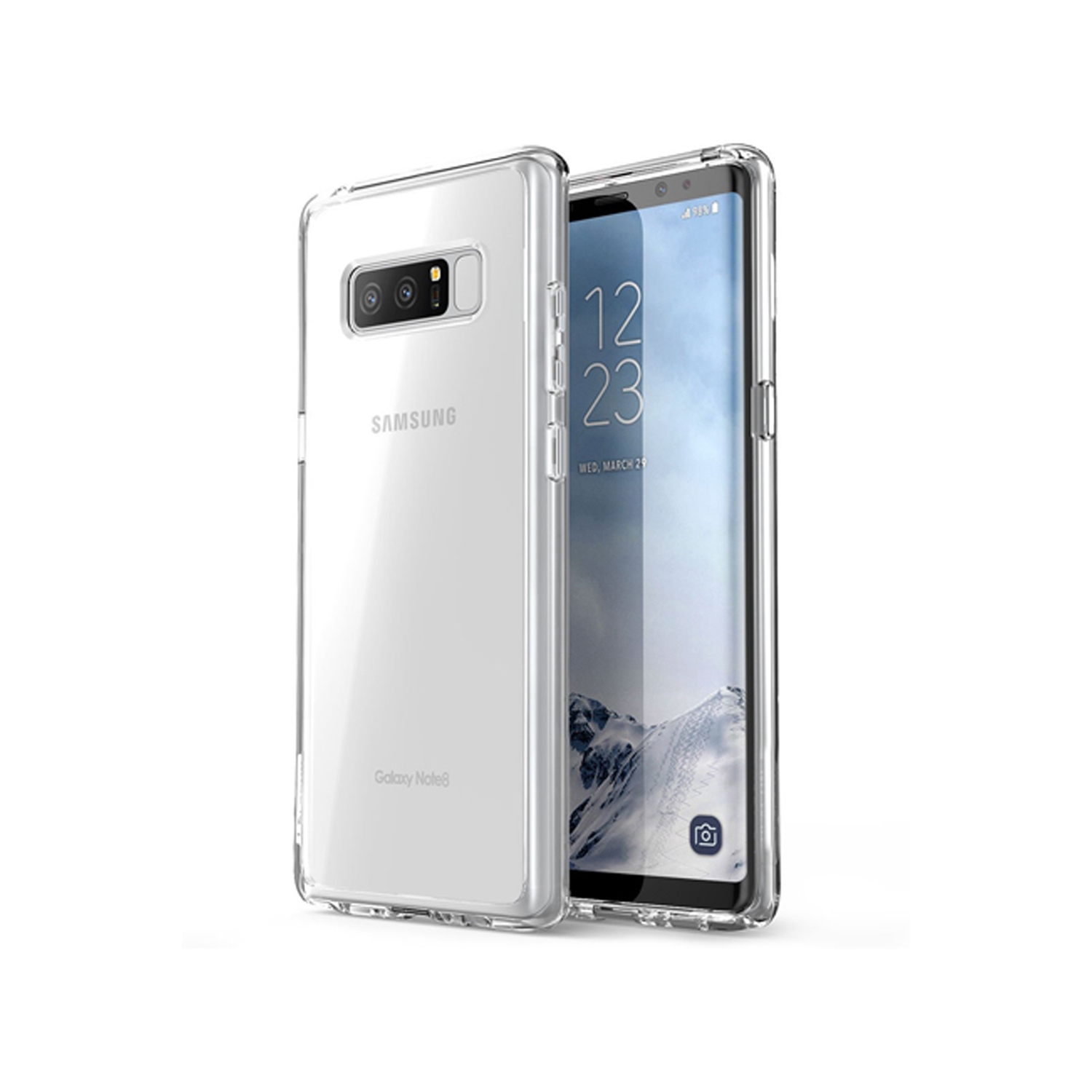 Étui mince transparent en TPUR d’Exian pour Galaxy Note 8