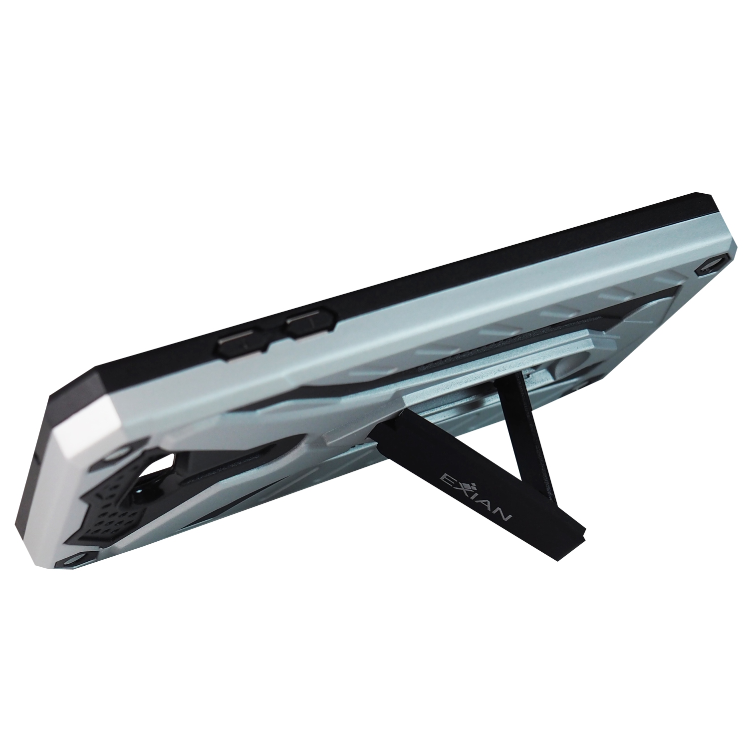 Protecteurs d’écran X 2 d’Exian pour Galaxy J3 prime de Samsung avec étui protecteur avec support - Violet