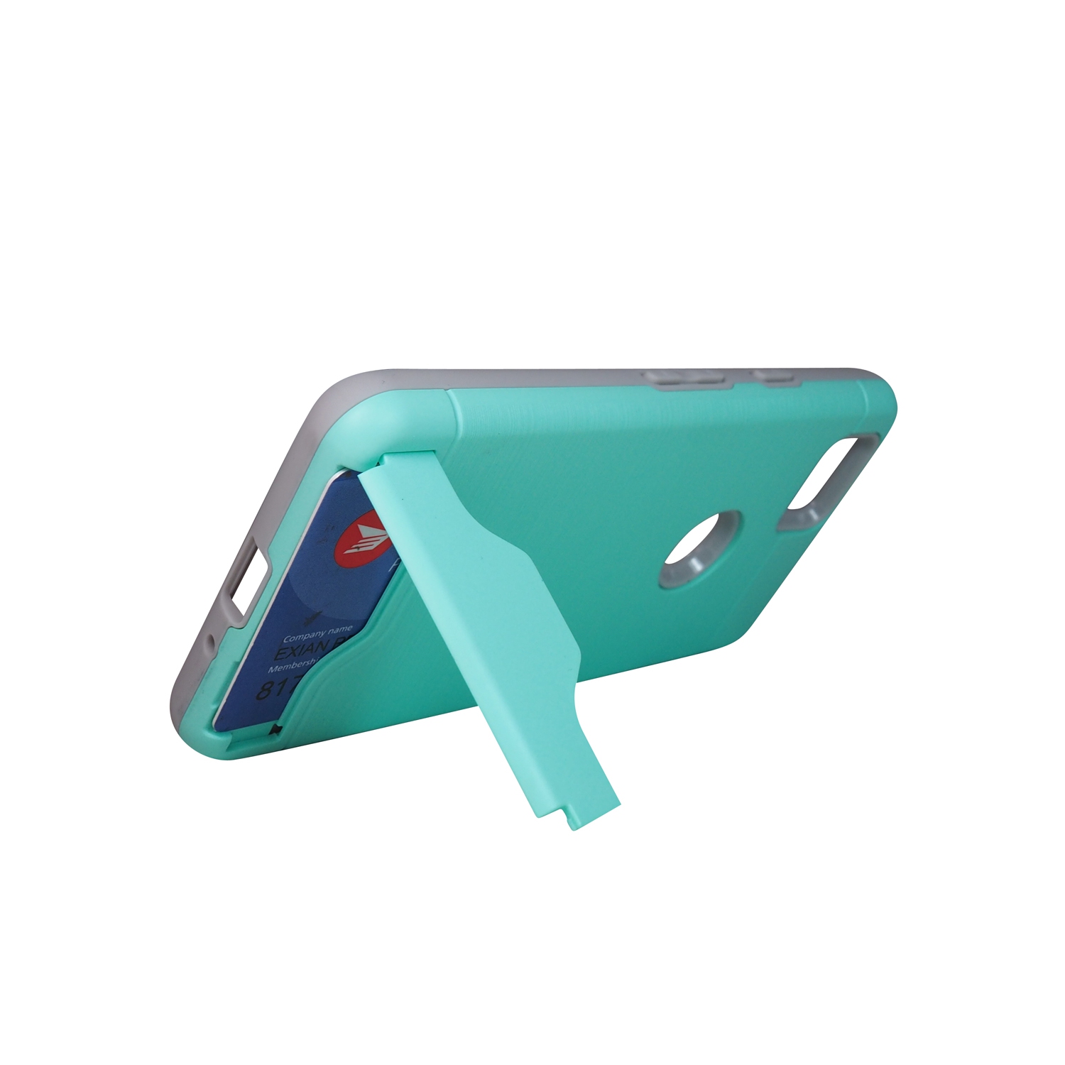 Exian Google Pixel 2 Armored Case with Stand & Card Slot Green